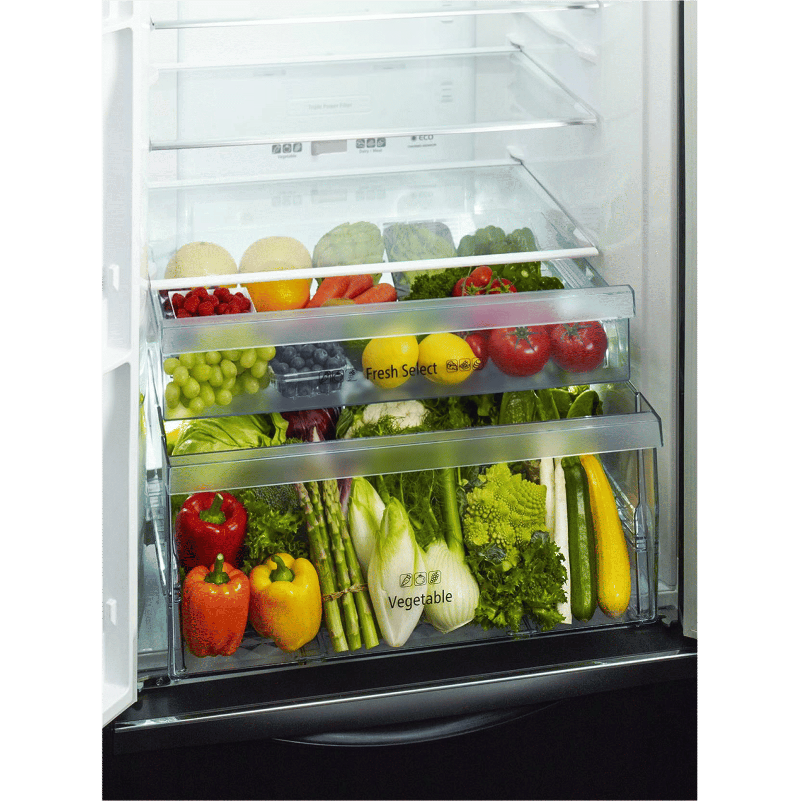 HITACHI 511 Litres Frost Free Triple Door Bottom Mount Refrigerator with Dual Fan Cooling (R-WB560PND9, Glass Brown)_7