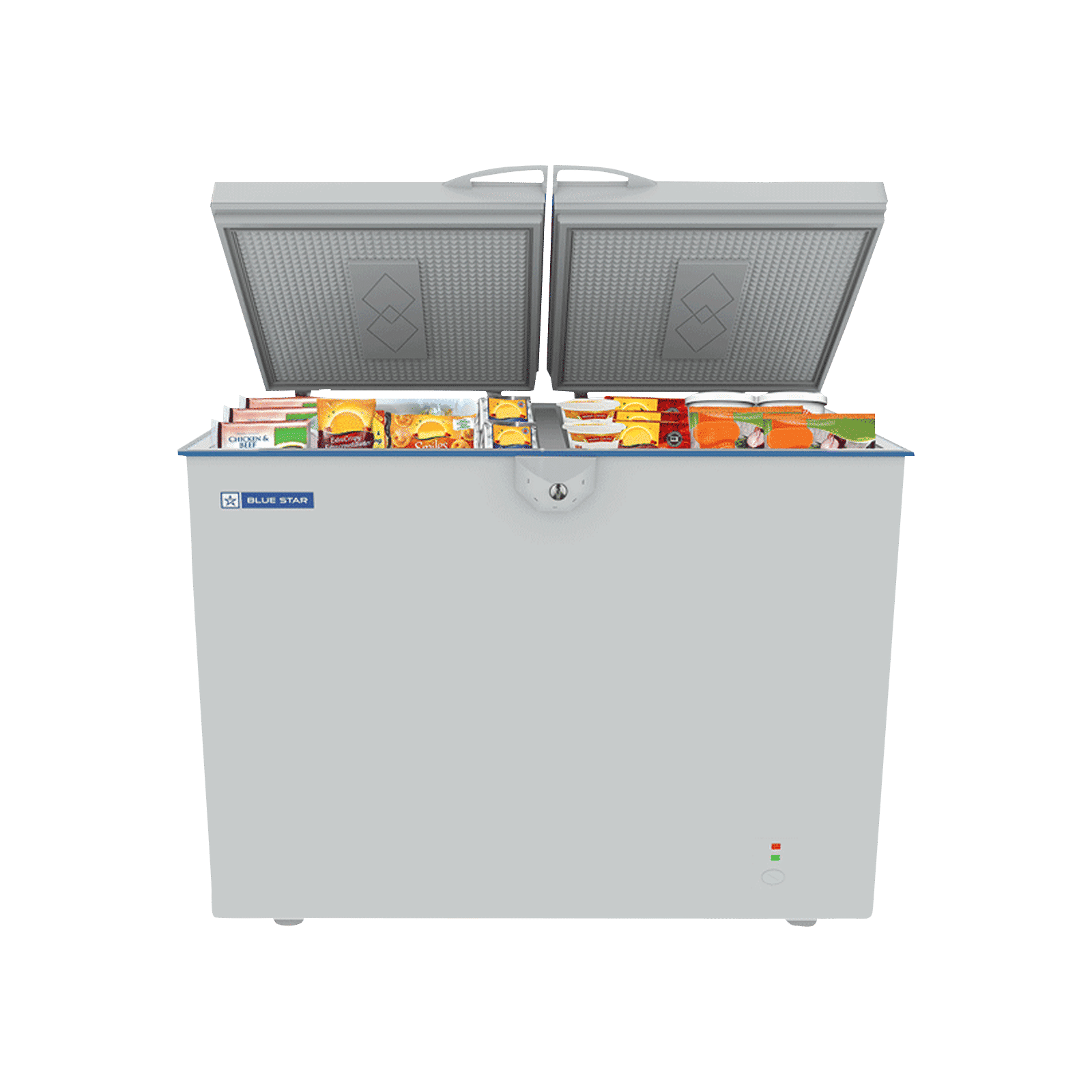 Blue Star 285 Litres Double Door Deep Freezer (High Density PUF Insulation, CHFDD300DGSW, White)_4