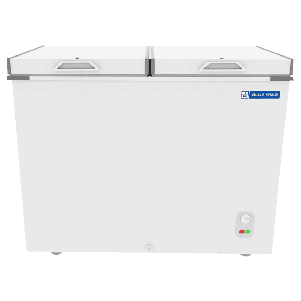 Blue Star 401 Litres Double Door Deep Freezer (High Density PUF Insulation, CHFDD400MGPW, White)_1