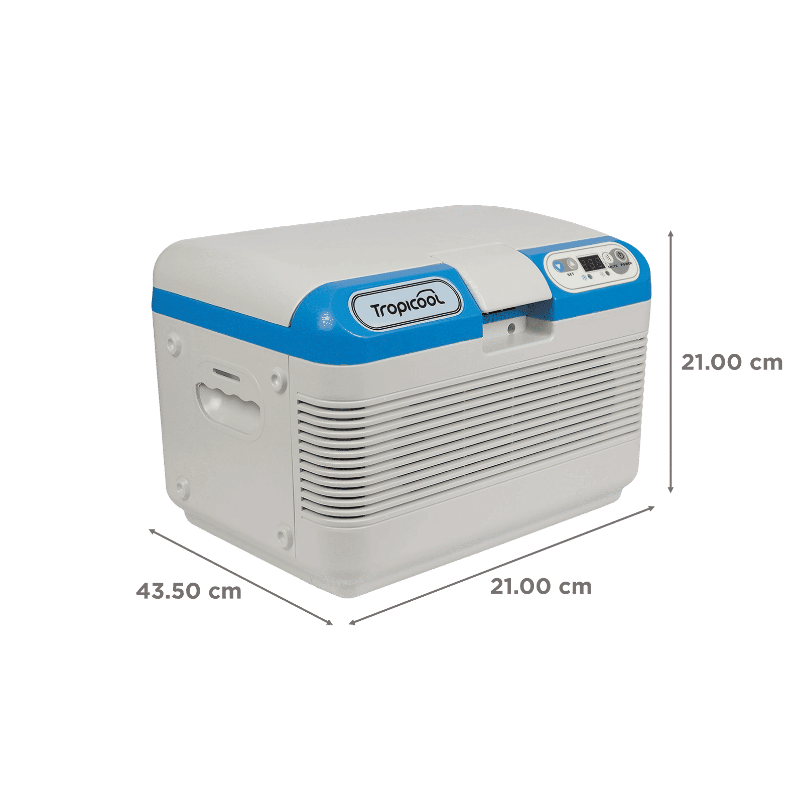 Tropicool Chiller 12 Litres Single Door Car Refrigerator Cum Warmer (Double Thermoelectric Cooling Technology, 12AD, Grey)_3