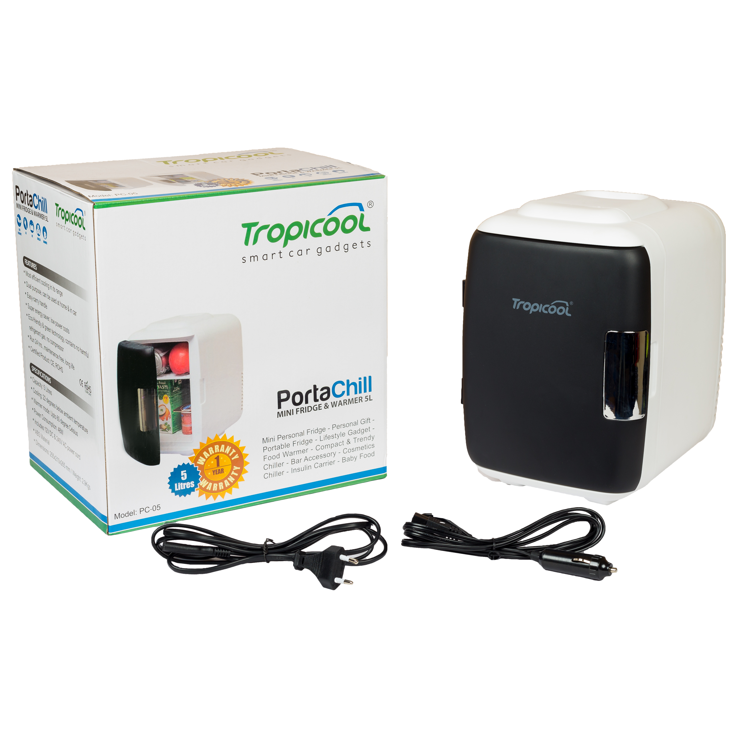 Tropicool PortaChill 5 Litres Single Door Car Portable Chiller and Warmer (Heating and Cooling Function, PC05, Black) Tropicool PortaChill 5 Litres Single Door Car Portable Chiller and Warmer (Heating and Cooling Function, PC05, Black)_7