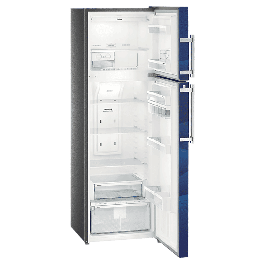 LIEBHERR 346 Litres 3 Star Frost Free Double Door Refrigerator with Forced Air Cooling (TCB 3540, Blue Landscape)_8