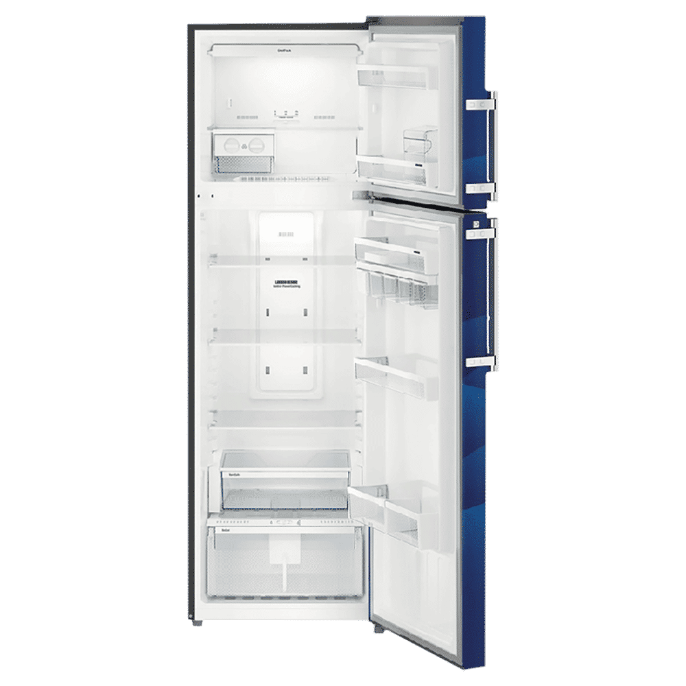 LIEBHERR 346 Litres 3 Star Frost Free Double Door Refrigerator with Forced Air Cooling (TCB 3540, Blue Landscape)_6