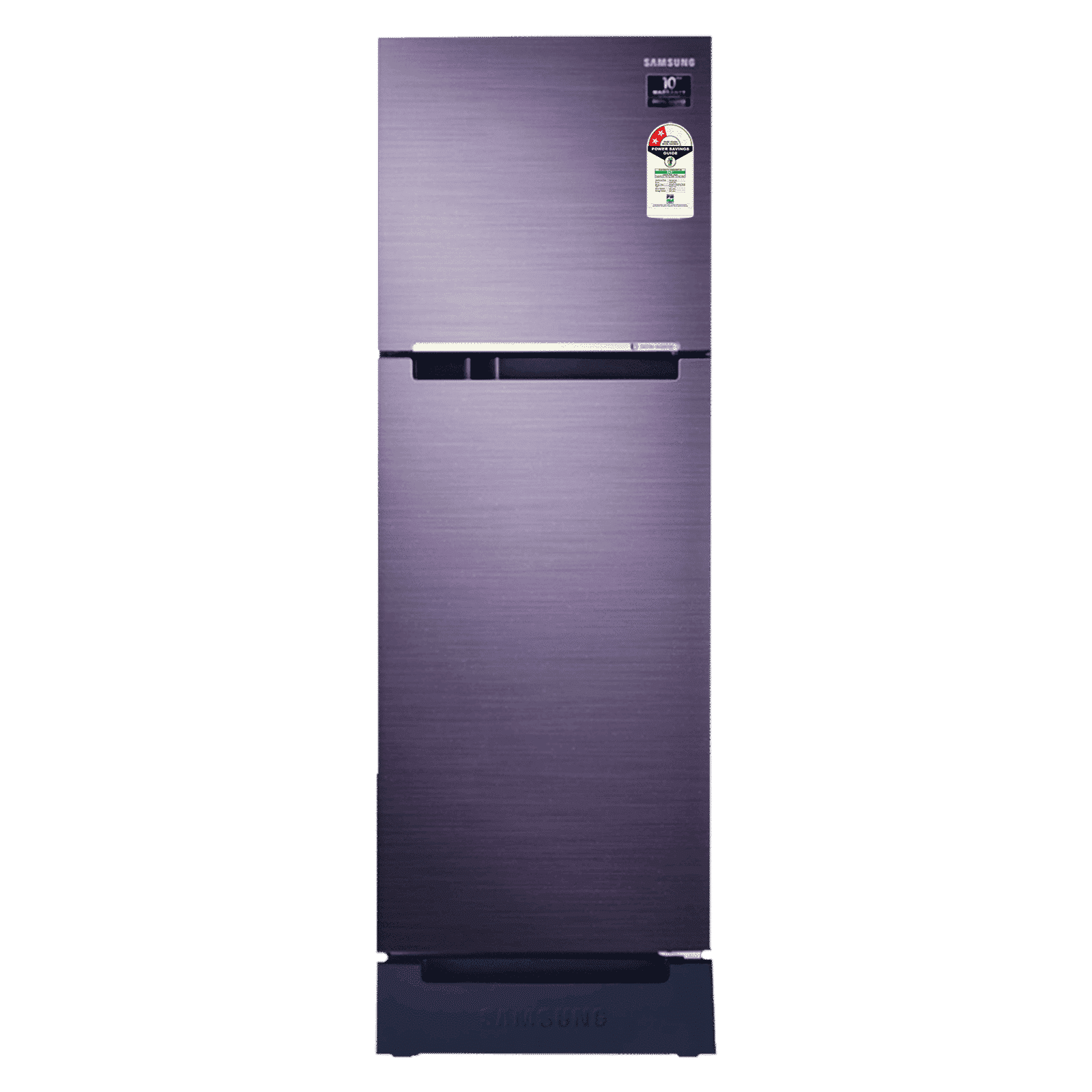 SAMSUNG 253 Litres 2 Star Frost Free Double Door Refrigerator with Base Stand Drawer (RT28T3122UT/HL, Pebble Blue)_1