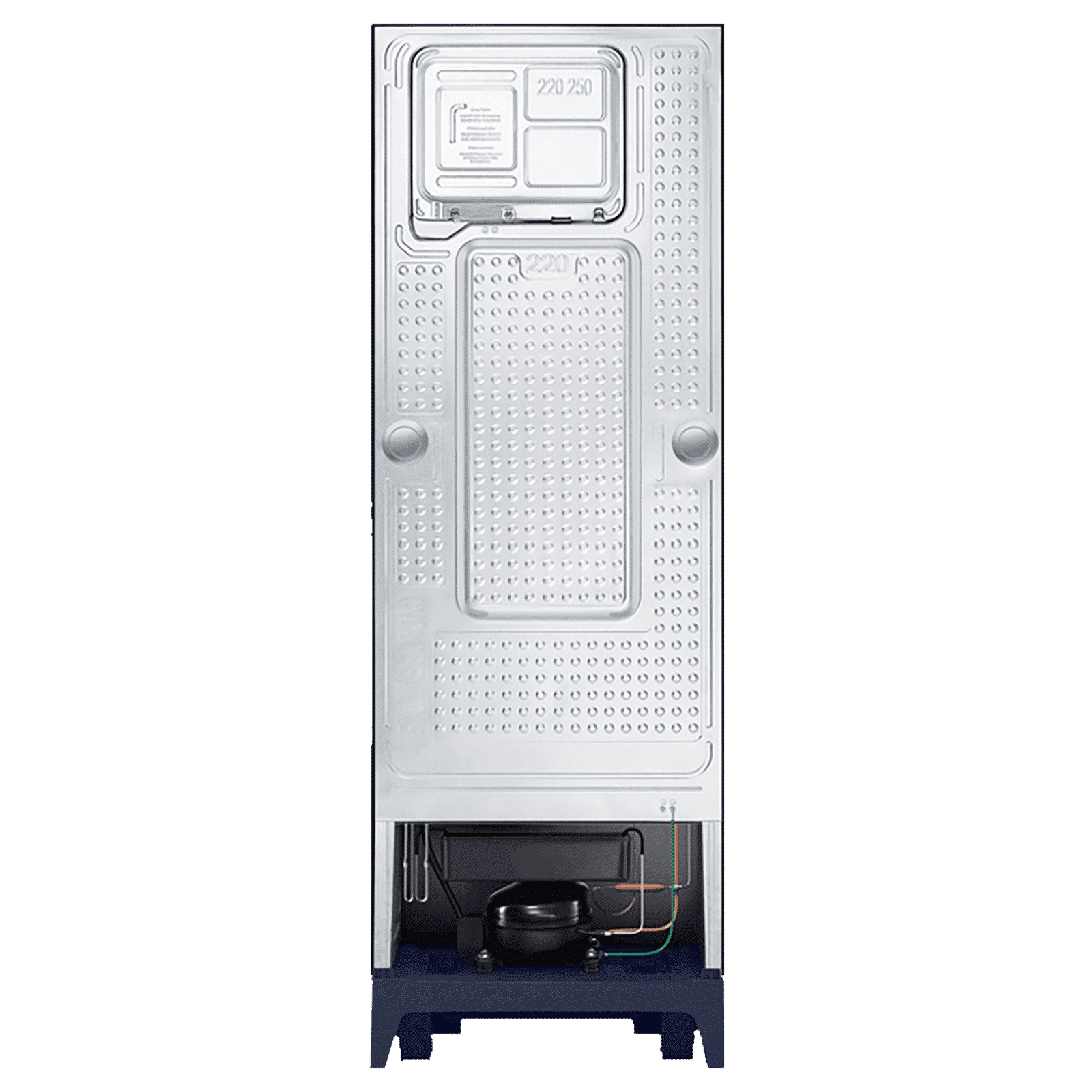 SAMSUNG 253 Litres 2 Star Frost Free Double Door Refrigerator with Base Stand Drawer (RT28T3122UT/HL, Pebble Blue)_8