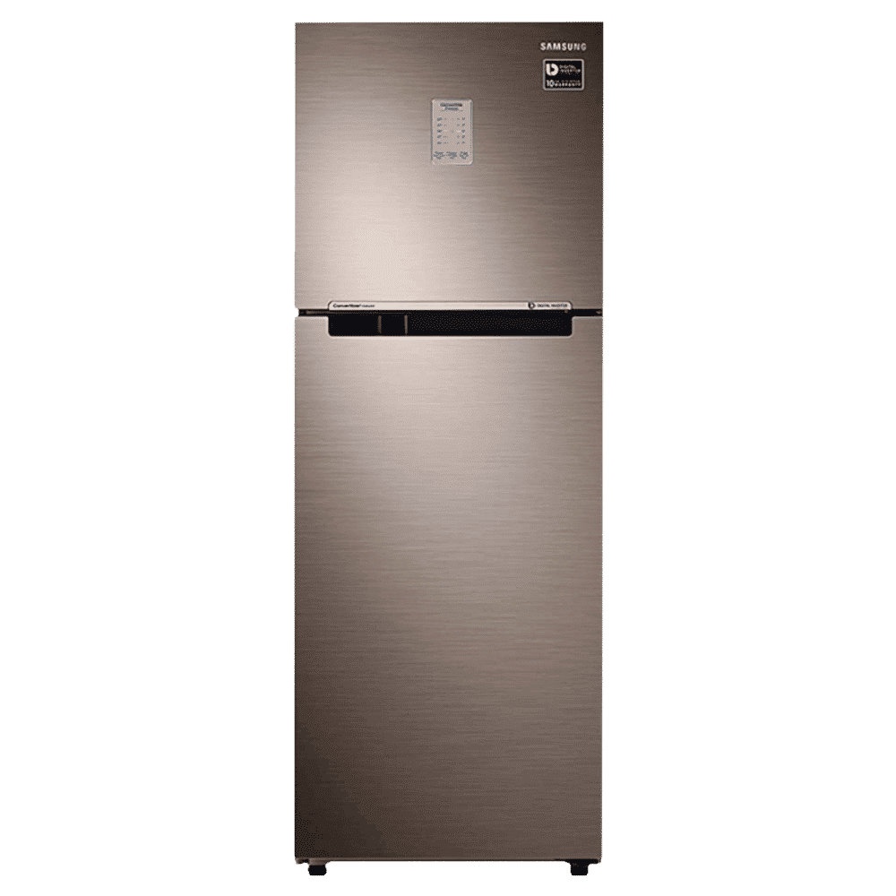 SAMSUNG 253 Litres 2 Star Frost Free Double Door Refrigerator with MoistFresh Zone (RT28T3722DX/HL, Luxe Brown) SAMSUNG 253 Litres 2 Star Frost Free Double Door Refrigerator with MoistFresh Zone (RT28T3722DX/HL, Luxe Brown)_1