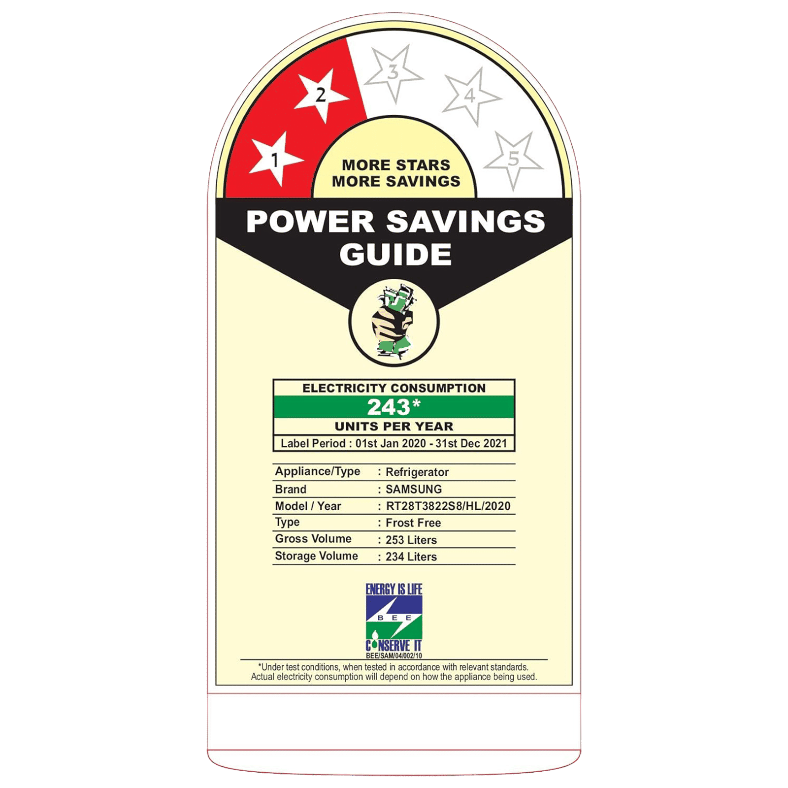 SAMSUNG 253 Litres 2 Star Frost Free Double Door Convertible Refrigerator with Base Stand Drawer (RT28T3822S8/HL, Elegant Inox)_9