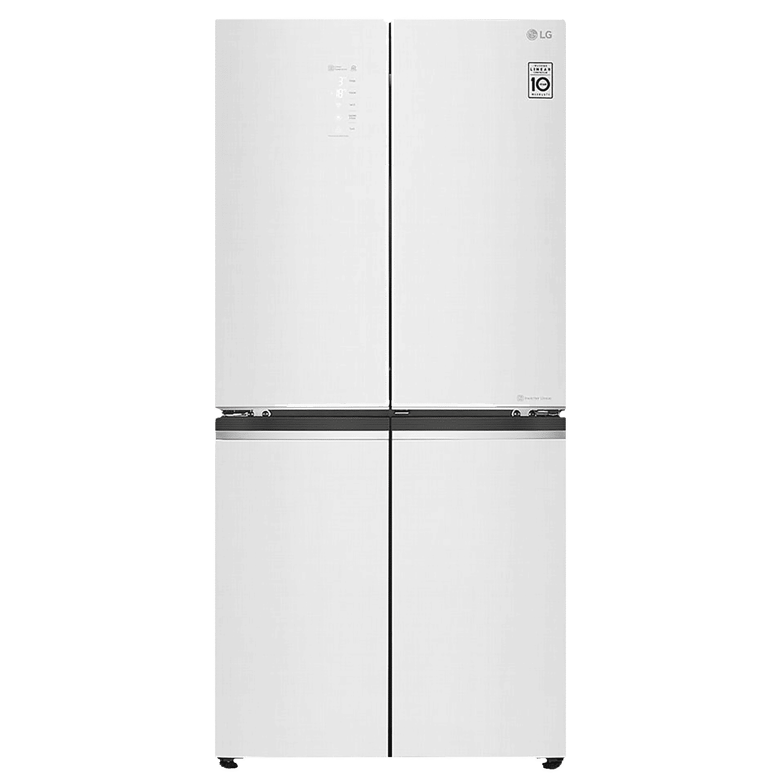 LG 595 Litres Frost Free French Door Smart Wi-Fi Enabled Refrigerator with Hygiene Fresh Plus (GC-M22FAGPL.ALWQEB, Linen White)_1