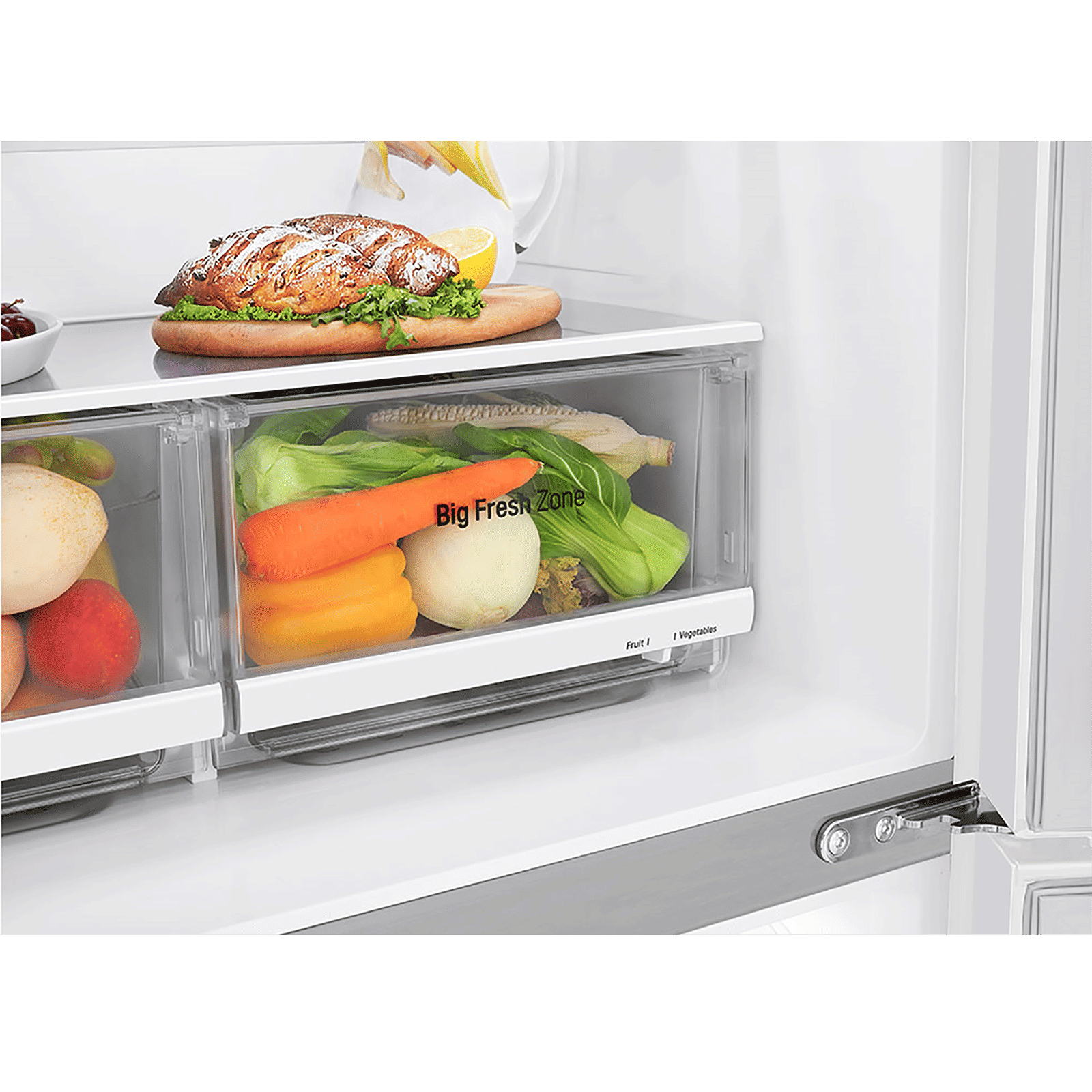 LG 595 Litres Frost Free French Door Smart Wi-Fi Enabled Refrigerator with Hygiene Fresh Plus (GC-M22FAGPL.ALWQEB, Linen White)_11