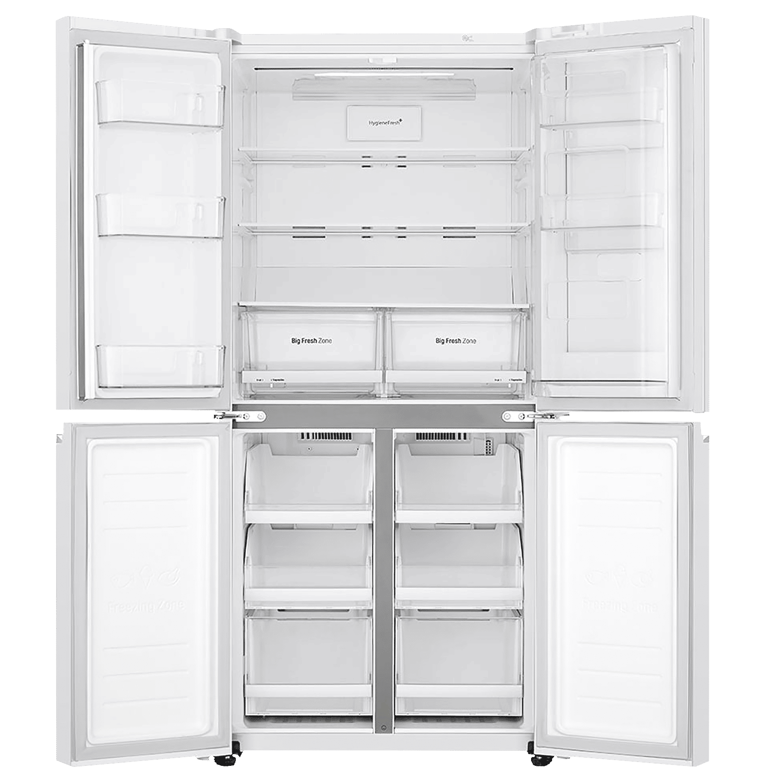 LG 595 Litres Frost Free French Door Smart Wi-Fi Enabled Refrigerator with Hygiene Fresh Plus (GC-M22FAGPL.ALWQEB, Linen White)_6