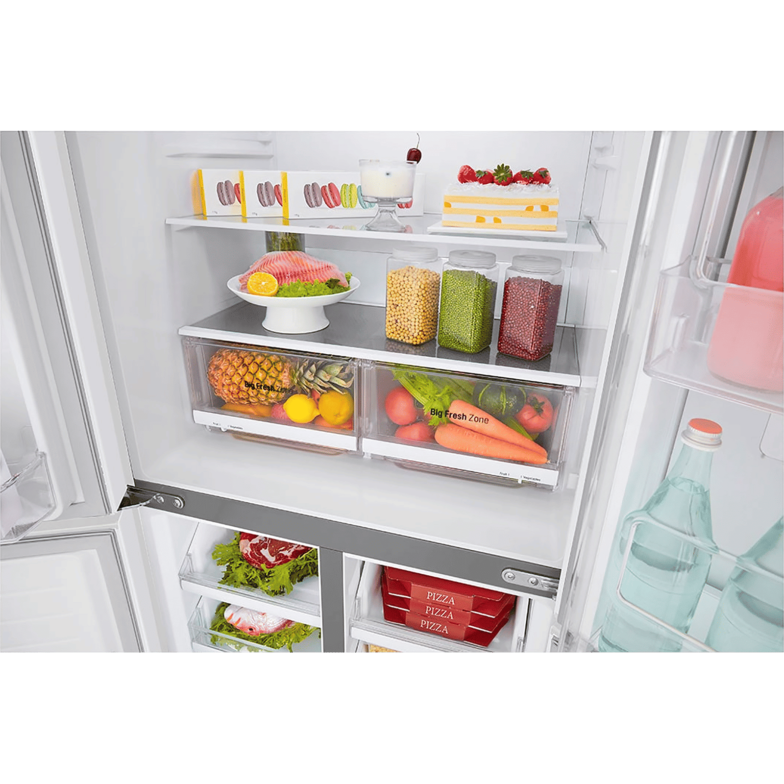 LG 595 Litres Frost Free French Door Smart Wi-Fi Enabled Refrigerator with Hygiene Fresh Plus (GC-M22FAGPL.ALWQEB, Linen White)_7
