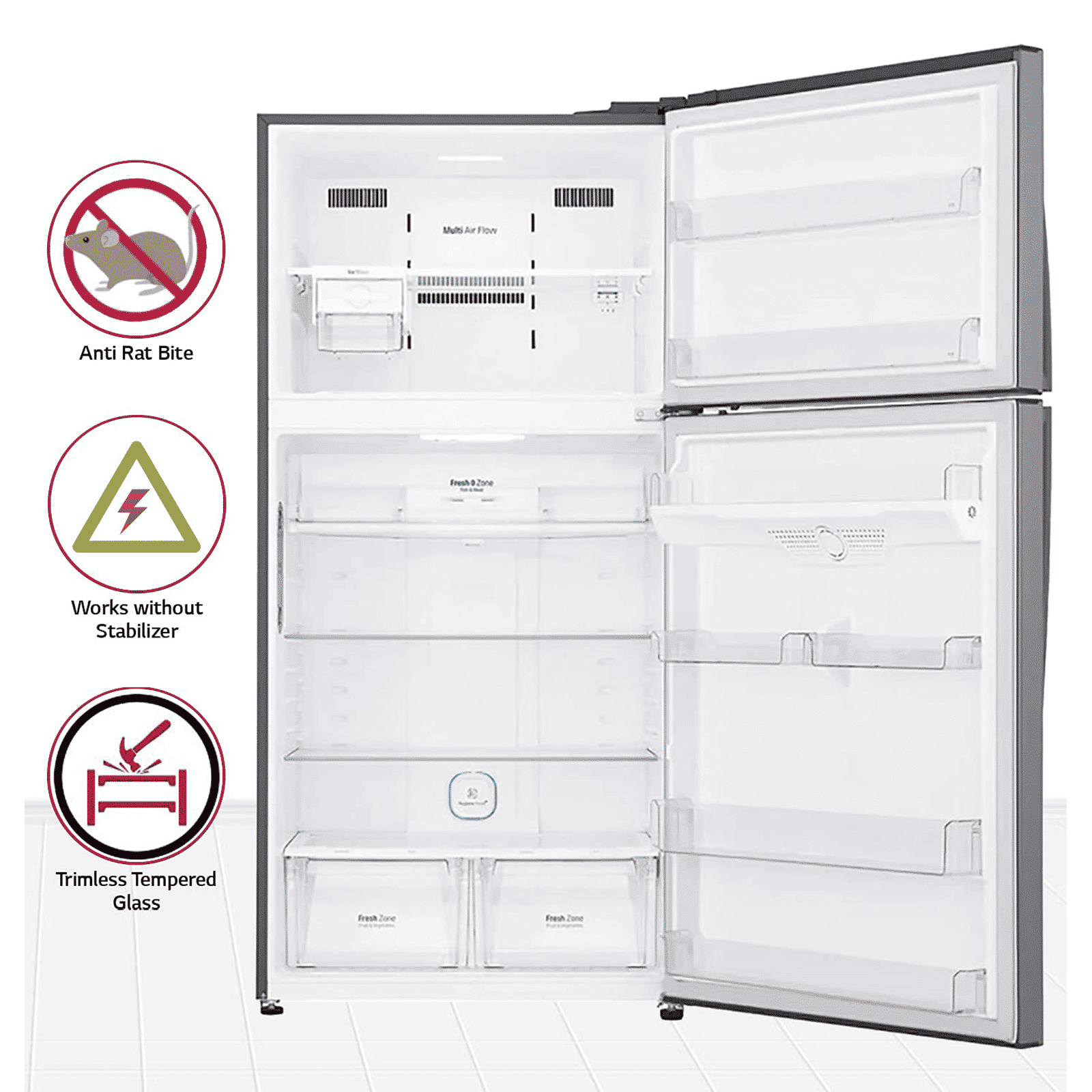 LG 592 Litres 3 Star Frost Free Double Door Smart Wi-Fi Enabled Refrigerator with Door Cooling Plus Technology (GR-H812HLHQ.APZQEB, Platinum Silver III)_13