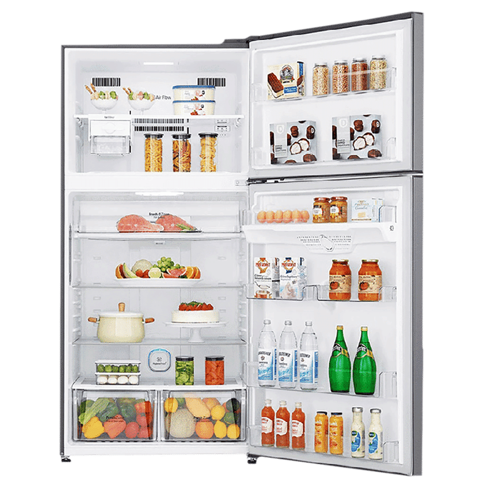 LG 592 Litres 3 Star Frost Free Double Door Smart Wi-Fi Enabled Refrigerator with Door Cooling Plus Technology (GR-H812HLHQ.APZQEB, Platinum Silver III)_5