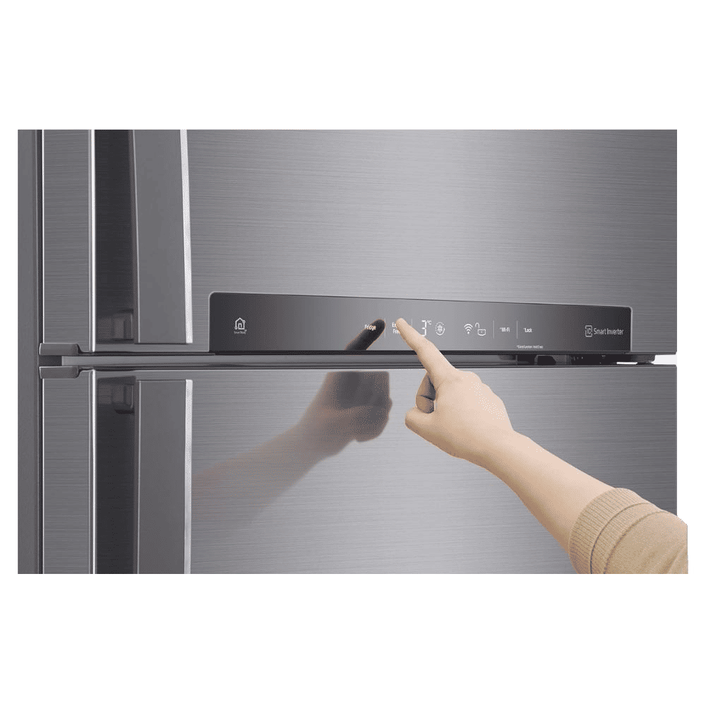 LG 506 Litres 3 Star Frost Free Double Door Smart Wi-Fi Enabled Refrigerator with Smart Diagnosis (GN-H702HLHQ.APZQEB, Platinum Silver III) LG 506 Litres 3 Star Frost Free Double Door Smart Wi-Fi Enabled Refrigerator with Smart Diagnosis (GN-H702HLHQ.APZQEB, Platinum Silver III)_12