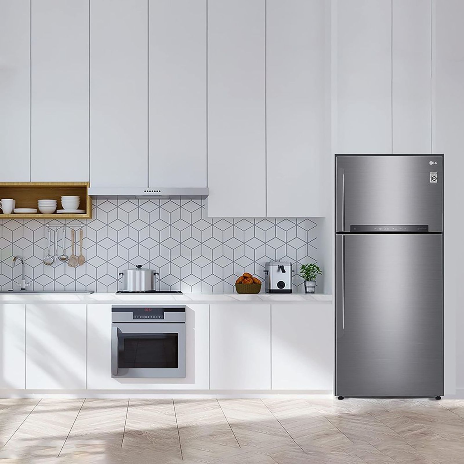 LG 506 Litres 3 Star Frost Free Double Door Smart Wi-Fi Enabled Refrigerator with Smart Diagnosis (GN-H702HLHQ.APZQEB, Platinum Silver III) LG 506 Litres 3 Star Frost Free Double Door Smart Wi-Fi Enabled Refrigerator with Smart Diagnosis (GN-H702HLHQ.APZQEB, Platinum Silver III)_13