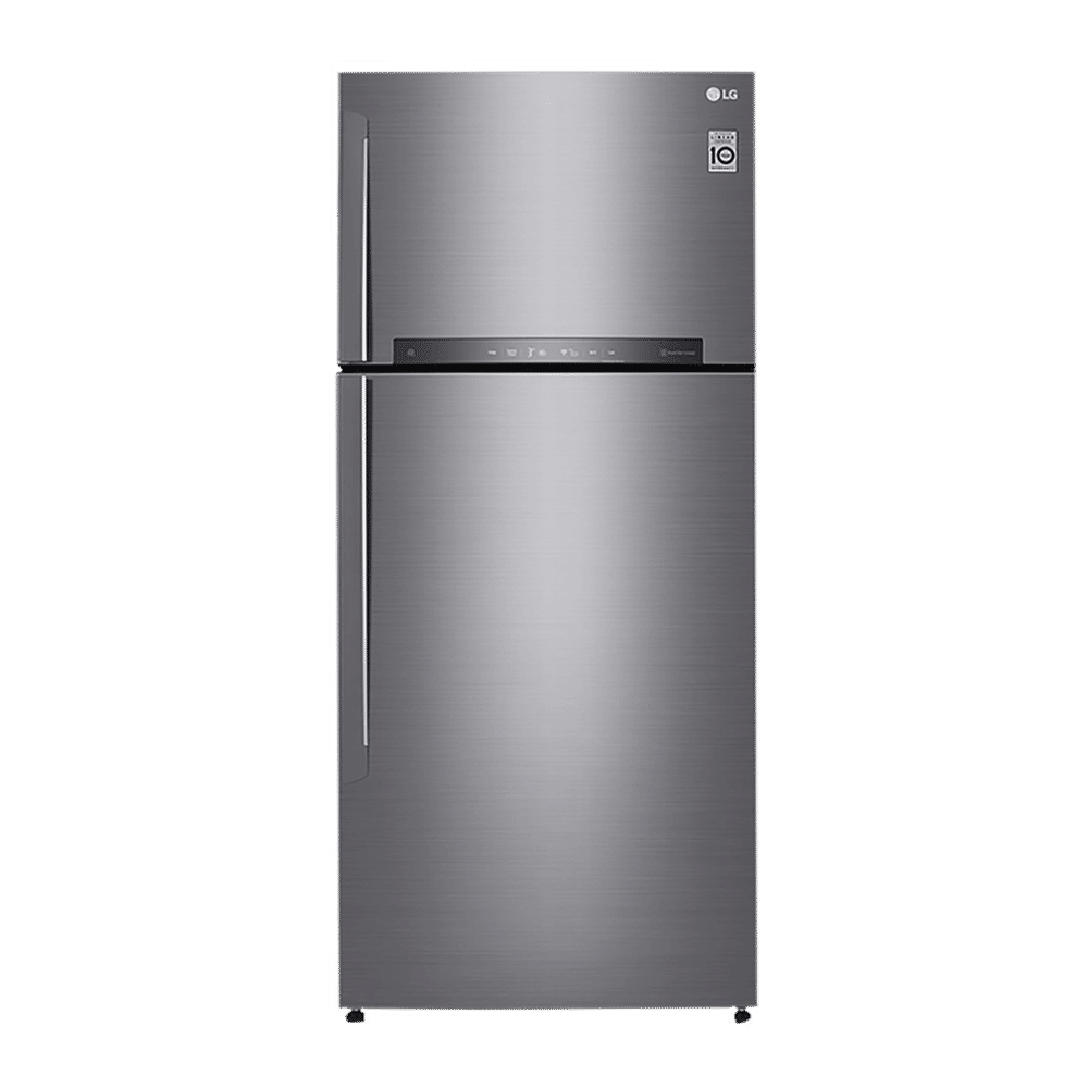 LG 516 Litres 3 Star Frost Free Double Door Smart Wi-Fi Enabled Refrigerator with Smart Diagnosis (GN-H602HLHQ.APZQEB, Platinum Silver III) LG 516 Litres 3 Star Frost Free Double Door Smart Wi-Fi Enabled Refrigerator with Smart Diagnosis (GN-H602HLHQ.APZQEB, Platinum Silver III)_1