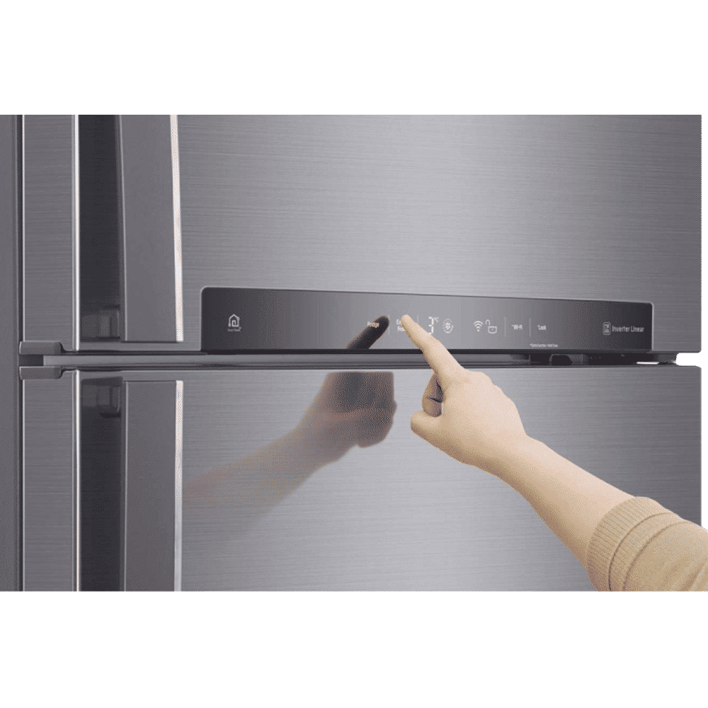 LG 516 Litres 3 Star Frost Free Double Door Smart Wi-Fi Enabled Refrigerator with Smart Diagnosis (GN-H602HLHQ.APZQEB, Platinum Silver III) LG 516 Litres 3 Star Frost Free Double Door Smart Wi-Fi Enabled Refrigerator with Smart Diagnosis (GN-H602HLHQ.APZQEB, Platinum Silver III)_11