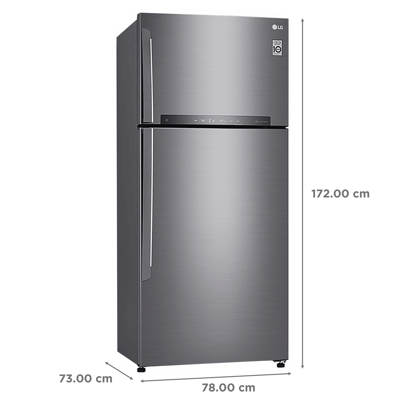 LG 516 Litres 3 Star Frost Free Double Door Smart Wi-Fi Enabled Refrigerator with Smart Diagnosis (GN-H602HLHQ.APZQEB, Platinum Silver III) LG 516 Litres 3 Star Frost Free Double Door Smart Wi-Fi Enabled Refrigerator with Smart Diagnosis (GN-H602HLHQ.APZQEB, Platinum Silver III)_3