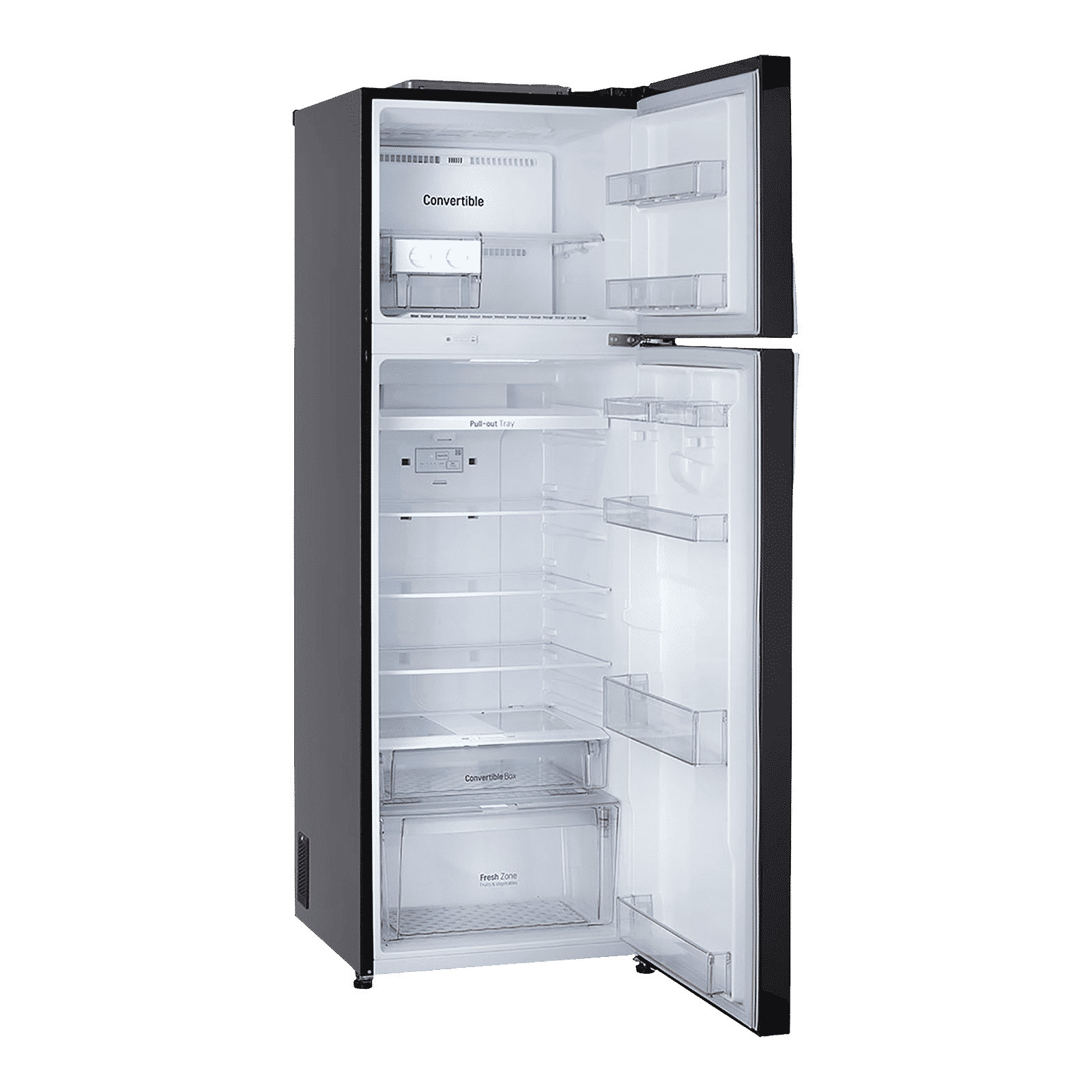LG 360 Litres 3 Star Frost Free Double Door Convertible Refrigerator with Smart Diagnosis (GL-T402JES3.EESZEB, Ebony Sheen)_13
