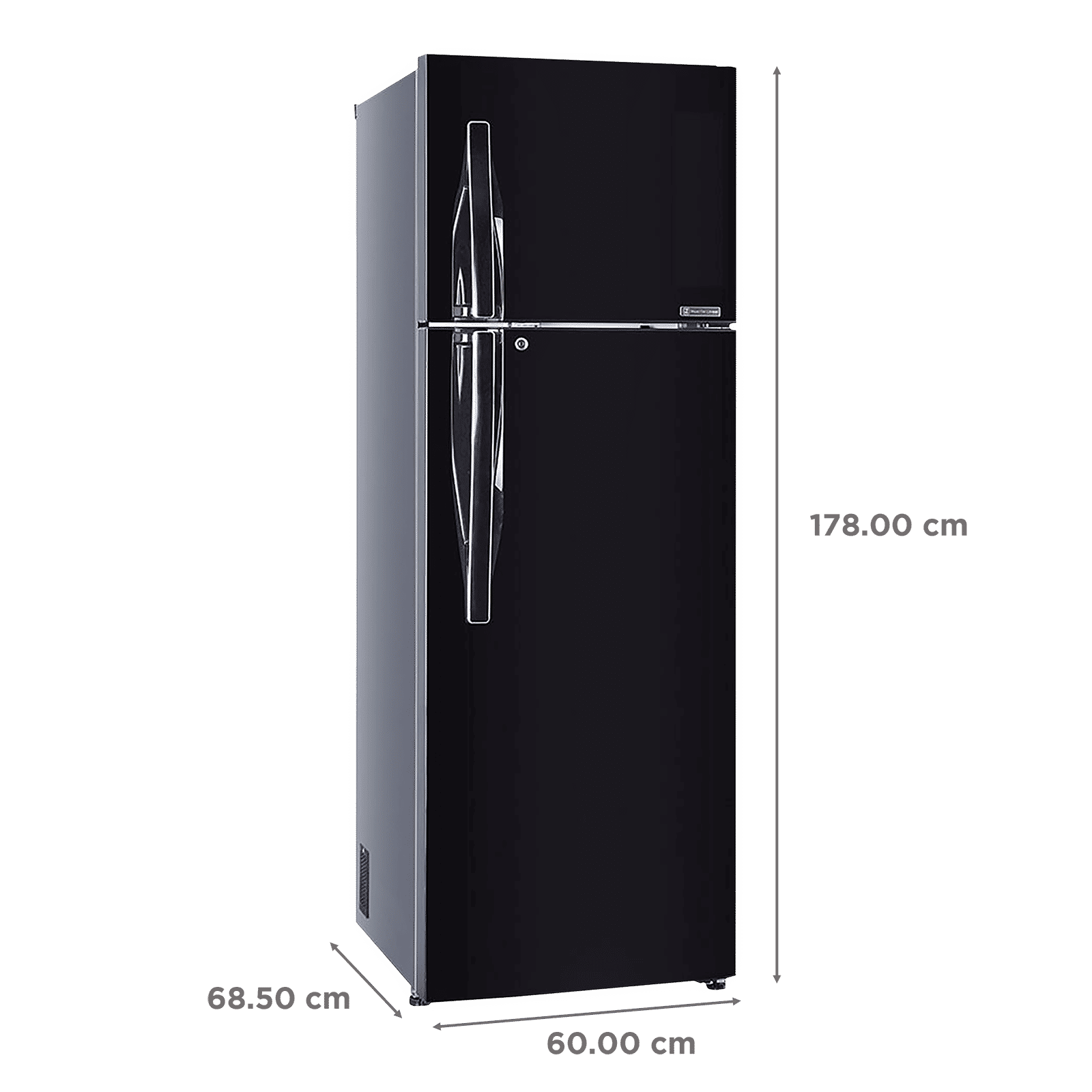 LG 360 Litres 3 Star Frost Free Double Door Convertible Refrigerator with Smart Diagnosis (GL-T402JES3.EESZEB, Ebony Sheen)_3