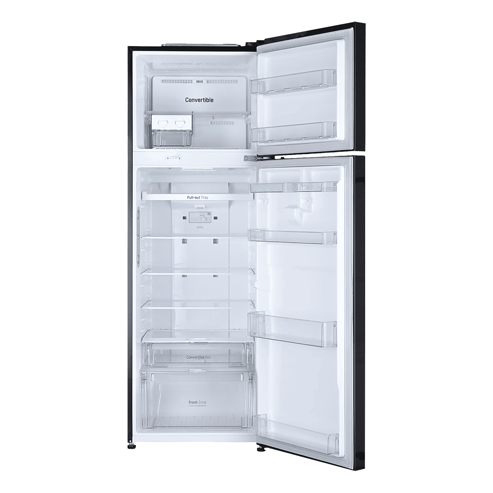 LG 360 Litres 3 Star Frost Free Double Door Convertible Refrigerator with Smart Diagnosis (GL-T402JES3.EESZEB, Ebony Sheen)_6