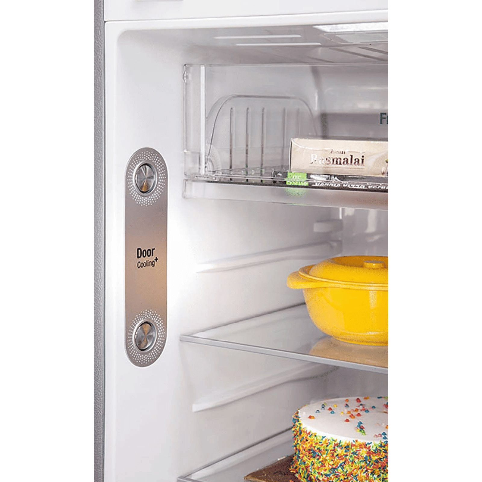 LG 335 Litres 3 Star Frost Free Double Door Convertible Refrigerator with Anti Bacterial Gasket (GL-T372JPZ3.DPZZEBN, Shiny Steel)_8