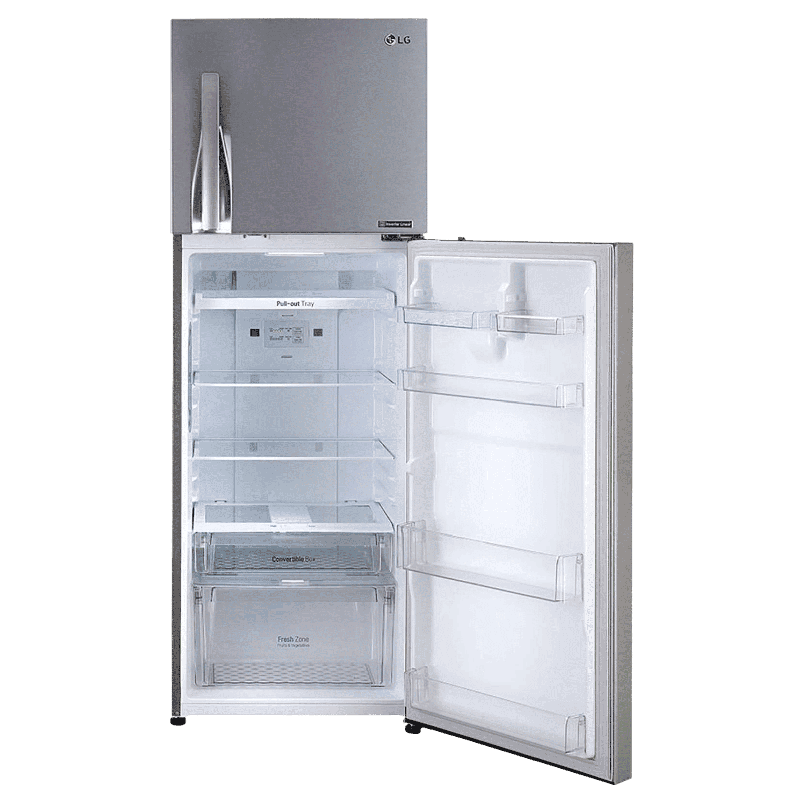 LG 335 Litres 3 Star Frost Free Double Door Convertible Refrigerator with Anti Bacterial Gasket (GL-T372JPZ3.DPZZEBN, Shiny Steel)_17