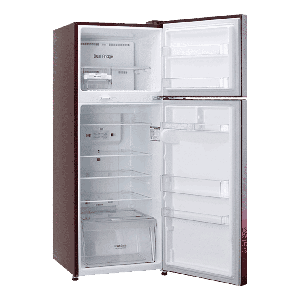 LG 308 Litres 3 Star Frost Free Double Door Convertible Refrigerator with Stabilizer Free Operation (GL-T322RSPN.BSPZEB, Scarlet Plumeria)_13