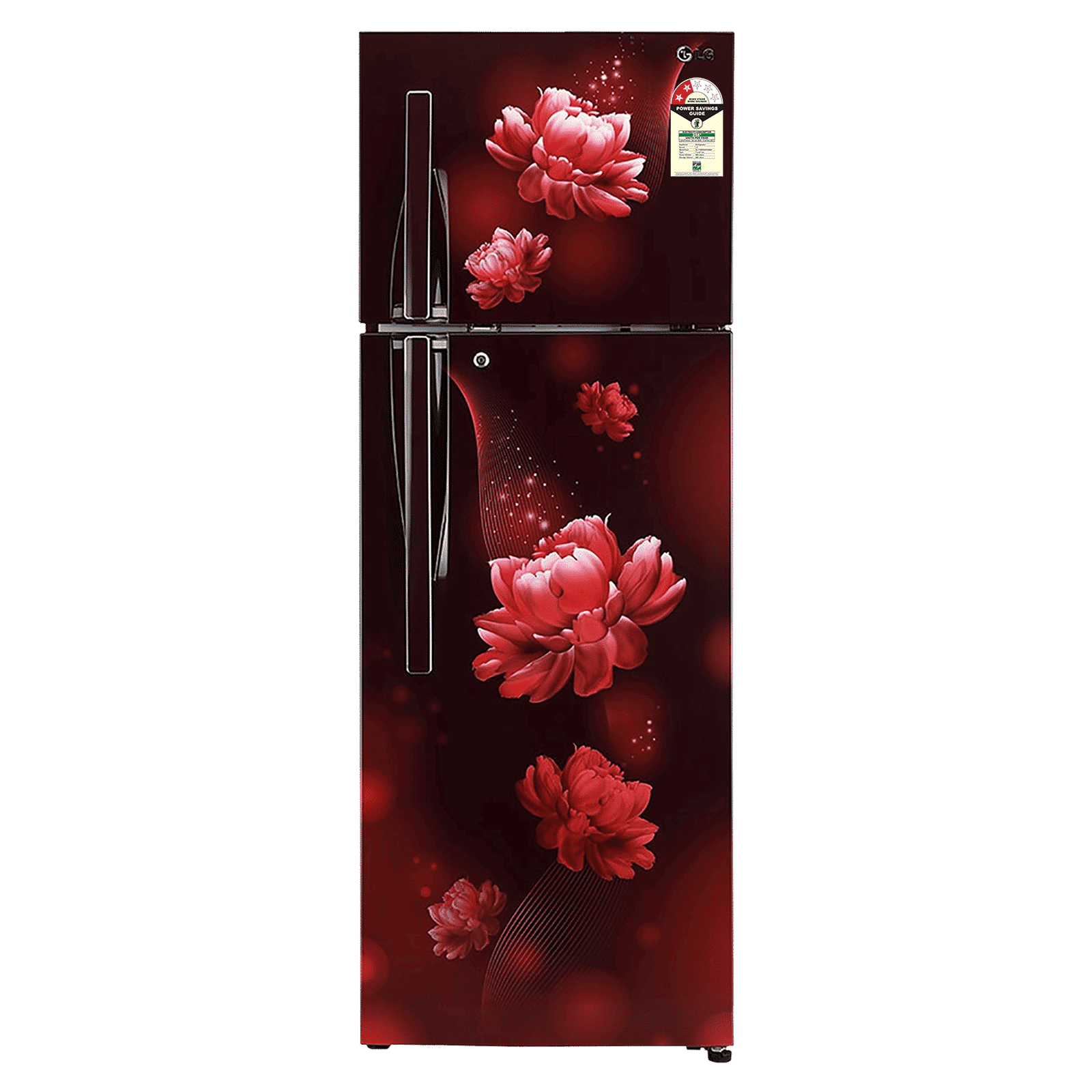 LG 288 Litres 2 Star Frost Free Double Door Convertible Refrigerator with Multi Air Flow System (GL-T322RSCY.ASCZEB, Scarlet Charm)_1