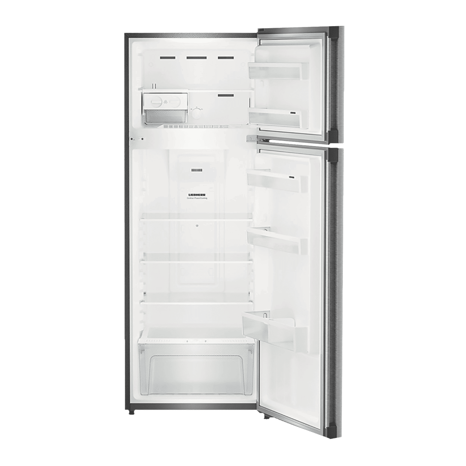 LIEBHERR 290 Litres 2 Star Frost Free Double Door Refrigerator with Forced Air Cooling (TCGS 2910 Comfort, Grey Steel)_6