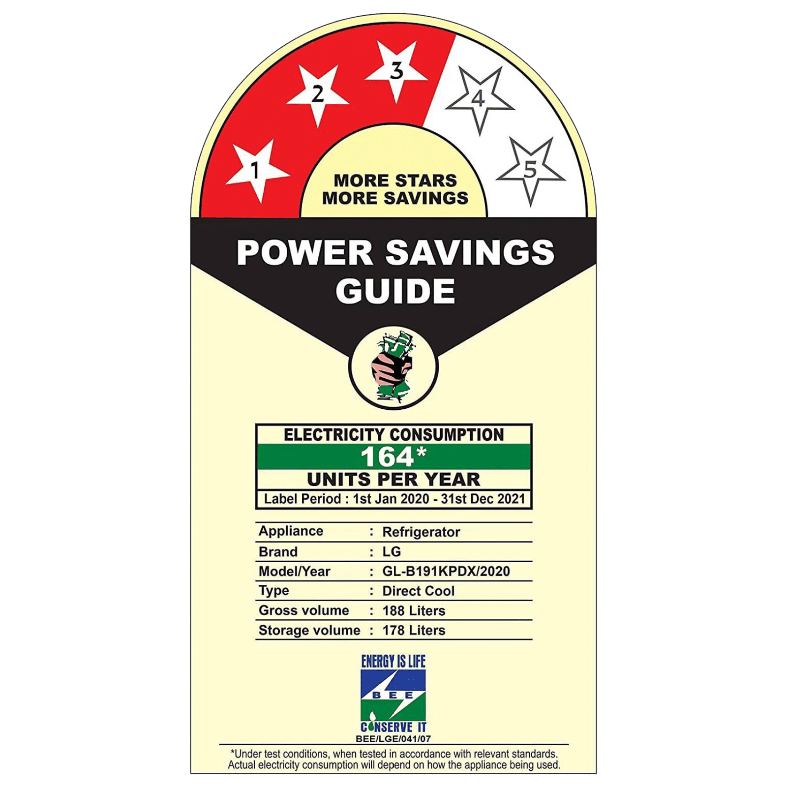 LG 188 Litres 3 Star Direct Cool Single Door Refrigerator with Stabilizer Free Operation (GL-B191KPDX.APDZEB, Purple Dazzle) LG 188 Litres 3 Star Direct Cool Single Door Refrigerator with Stabilizer Free Operation (GL-B191KPDX.APDZEB, Purple Dazzle)_9