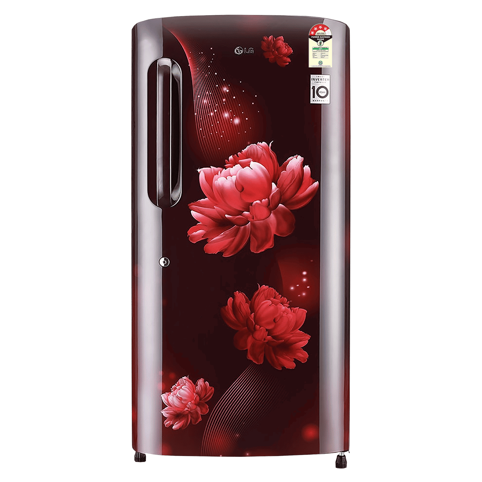 LG 205 Litres 4 Star Direct Cool Single Door Refrigerator with Stabilizer Free Operation (GL-B221ASCY.DSCZEB, Scarlet Charm) LG 205 Litres 4 Star Direct Cool Single Door Refrigerator with Stabilizer Free Operation (GL-B221ASCY.DSCZEB, Scarlet Charm)_1