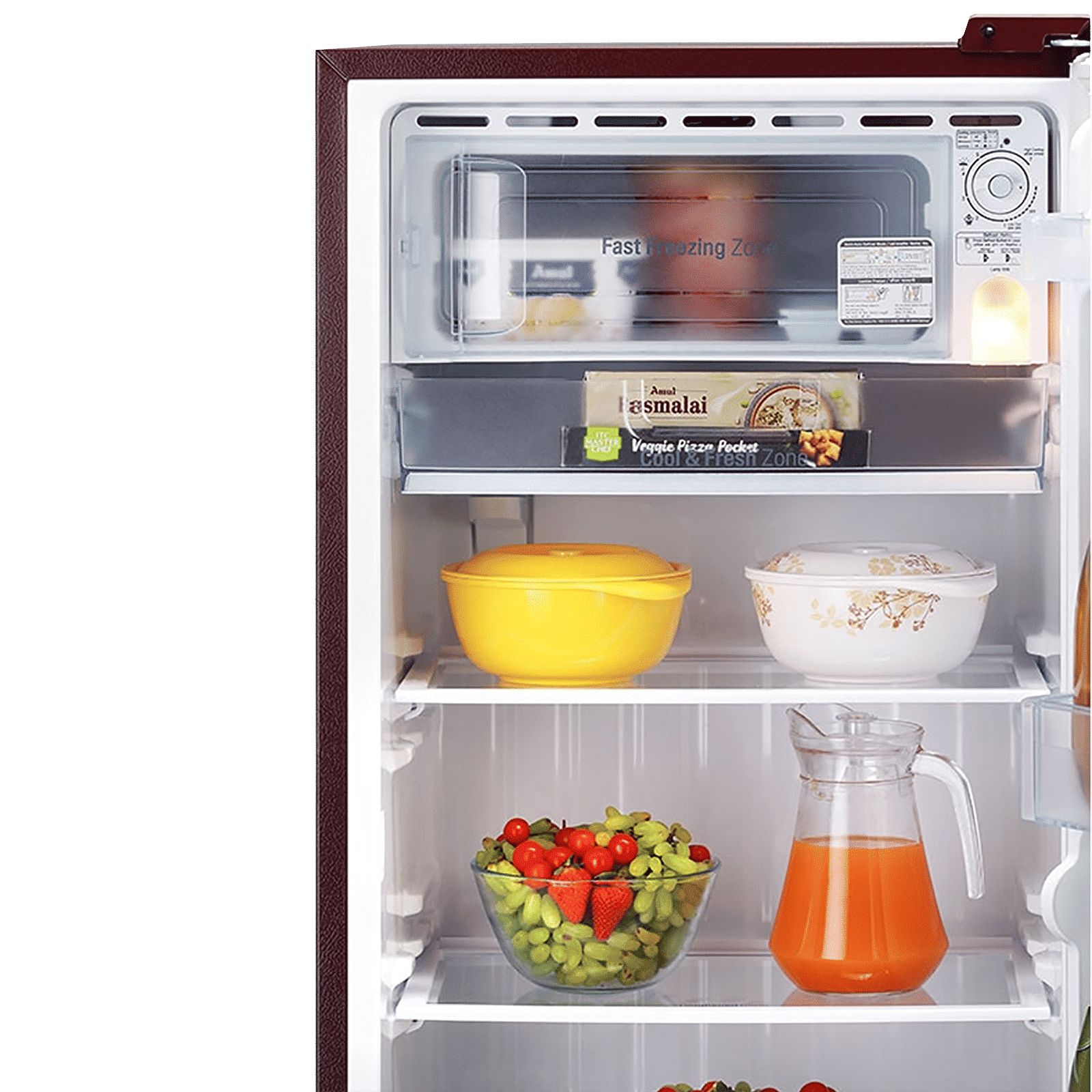 LG 205 Litres 4 Star Direct Cool Single Door Refrigerator with Stabilizer Free Operation (GL-B221ASCY.DSCZEB, Scarlet Charm) LG 205 Litres 4 Star Direct Cool Single Door Refrigerator with Stabilizer Free Operation (GL-B221ASCY.DSCZEB, Scarlet Charm)_5