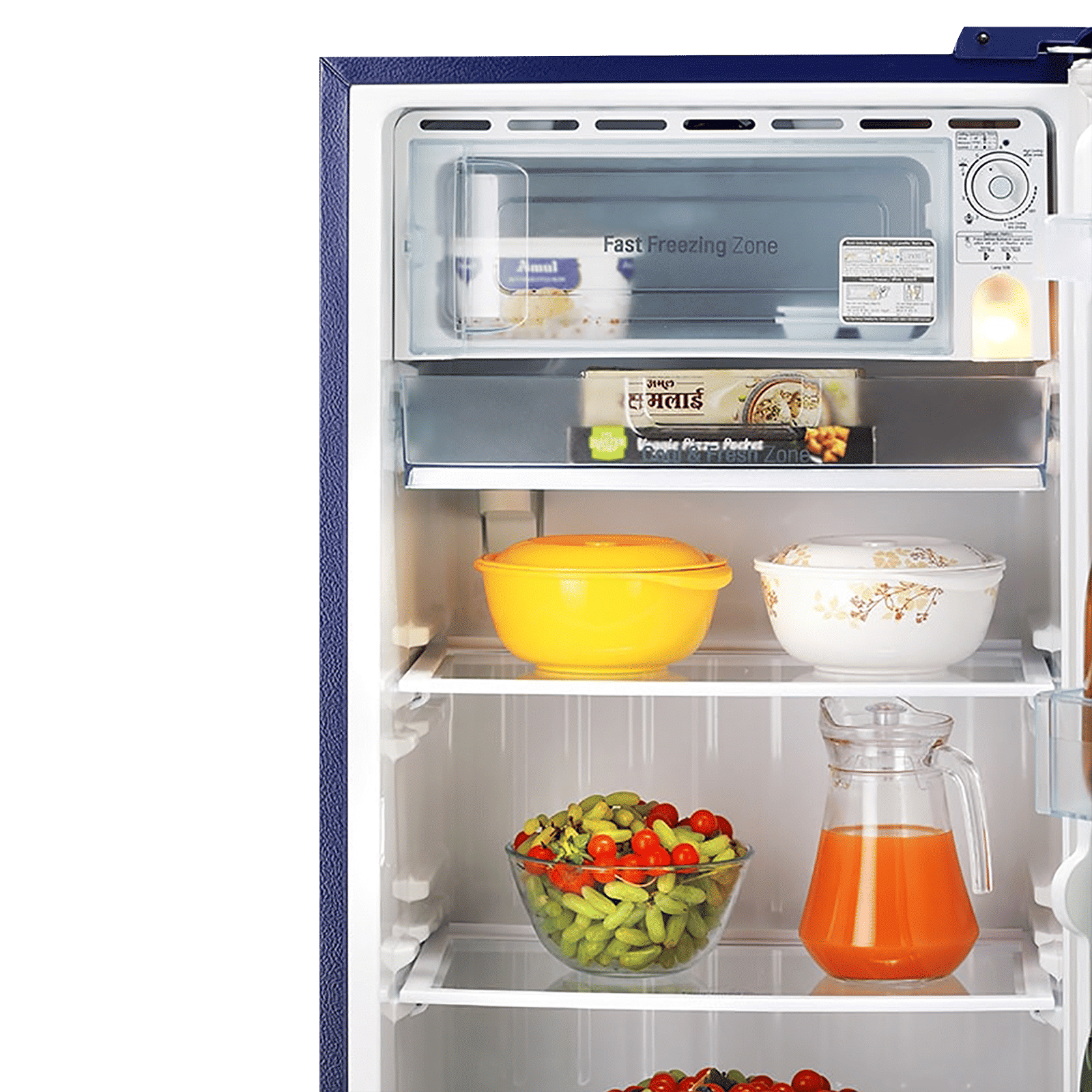 LG 205 Litres 4 Star Direct Cool Single Door Refrigerator with Stabilizer Free Operation (GL-D221ABCY.DBCZEB, Blue Charm)_5