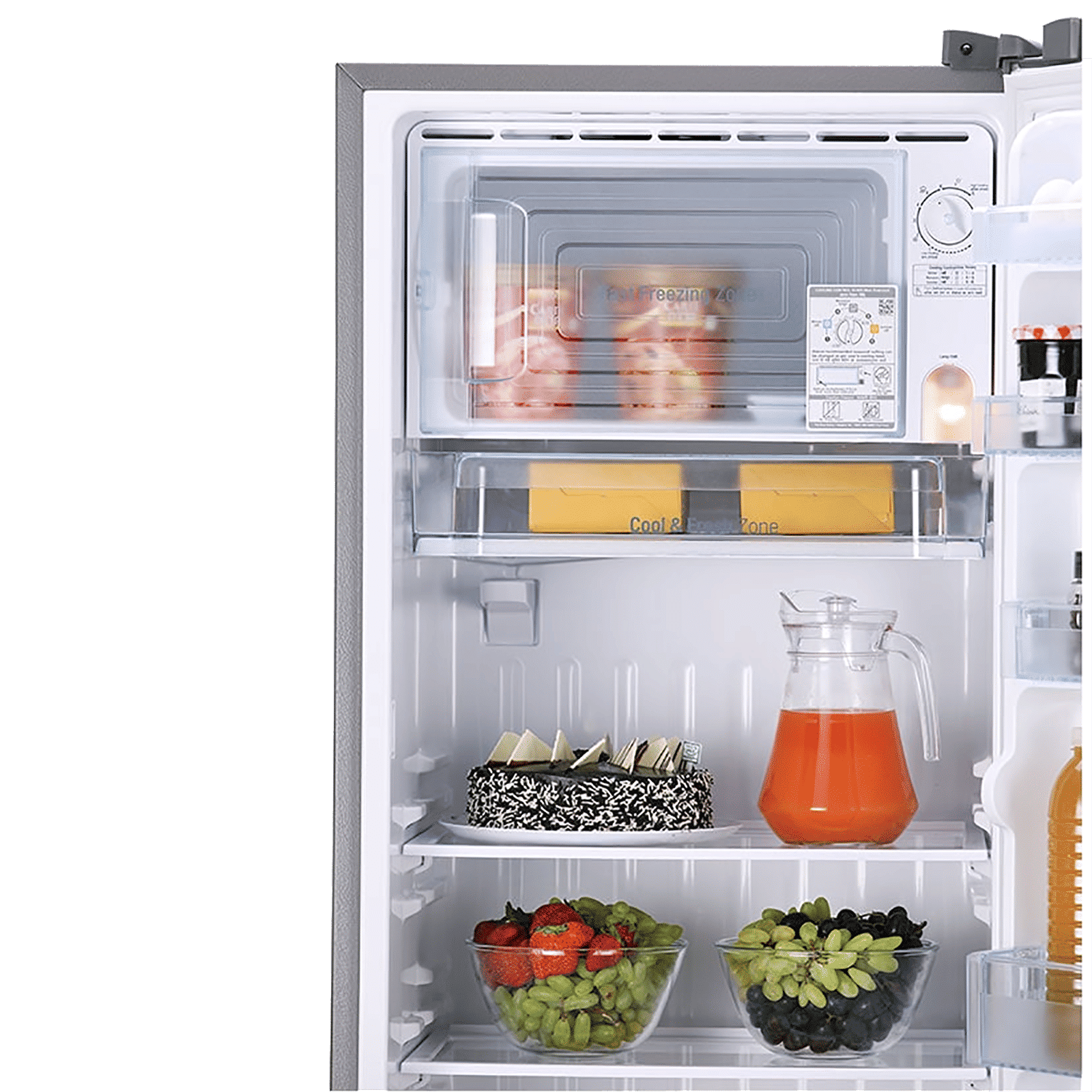 LG 261 Litres 3 Star Direct Cool Single Door Refrigerator with Stabilizer Free Operation (GL-B281BPZX.DPZZEB, Shiny Steel)_6