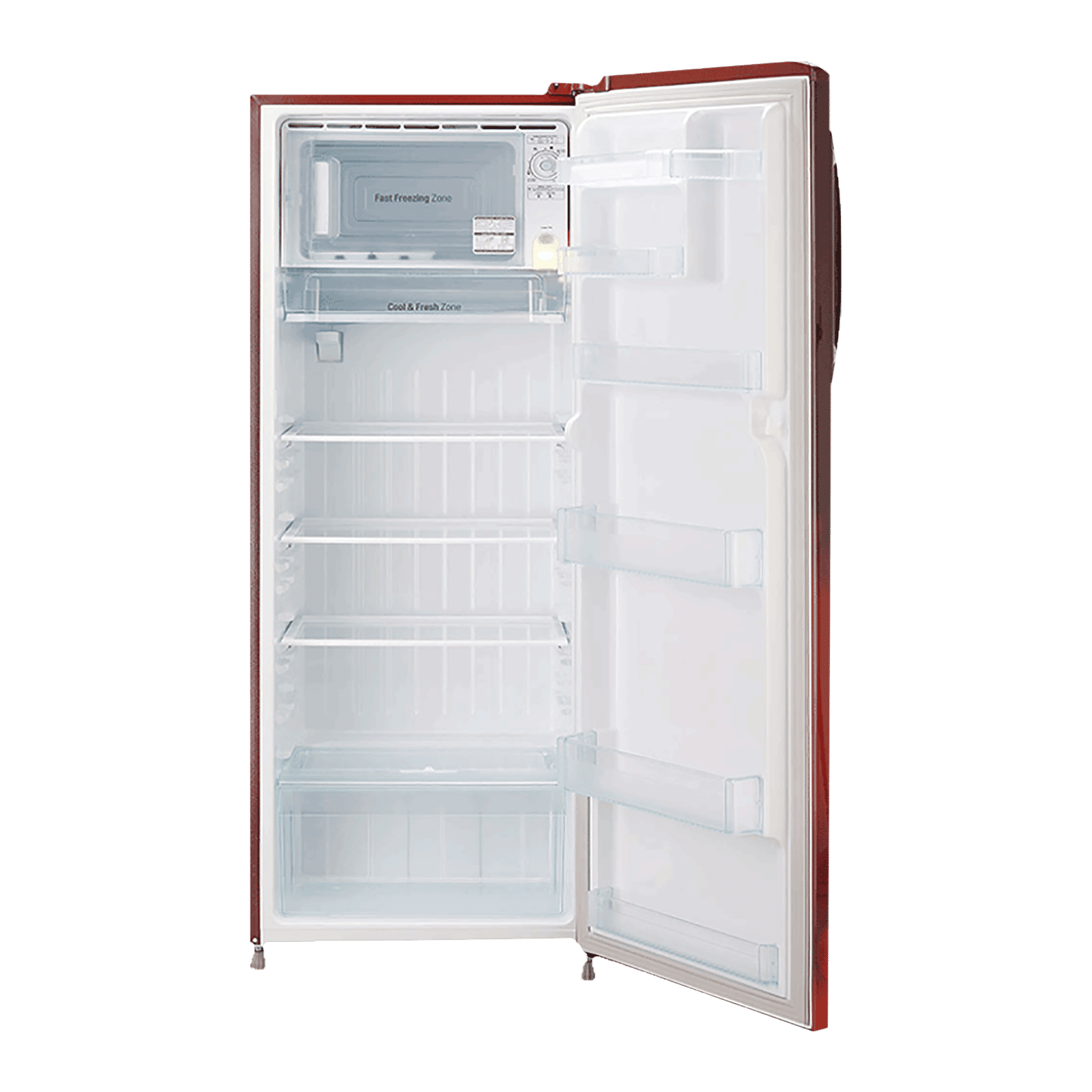 LG 261 Litres 3 Star Direct Cool Single Door Refrigerator with Stabilizer Free Operation (GL-B281BSCX.DSCZEB, Scarlet Charm)_6