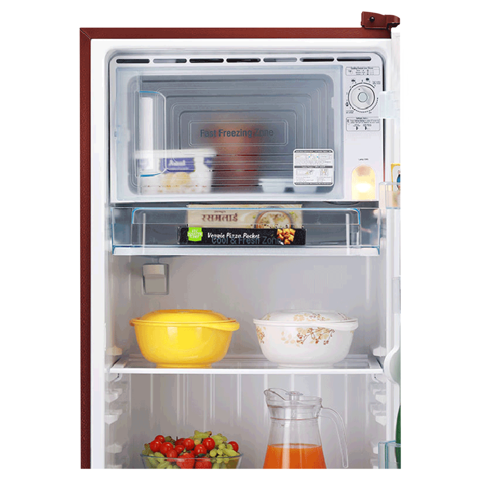 LG 261 Litres 3 Star Direct Cool Single Door Refrigerator with Stabilizer Free Operation (GL-B281BSCX.DSCZEB, Scarlet Charm)_7