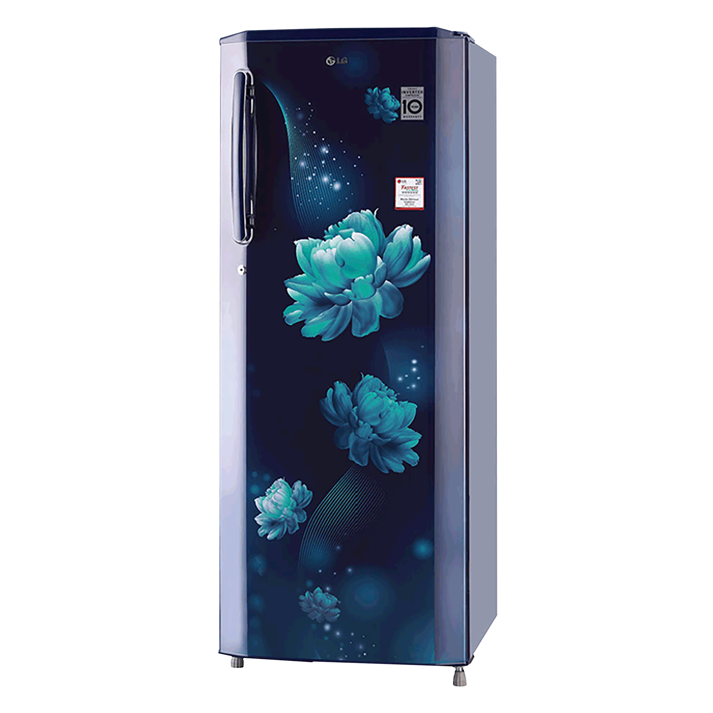 LG 261 Litres 3 Star Direct Cool Single Door Refrigerator with Stabilizer Free Operation (GL-B281BBCX.DBCZEB, Blue Charm)_4