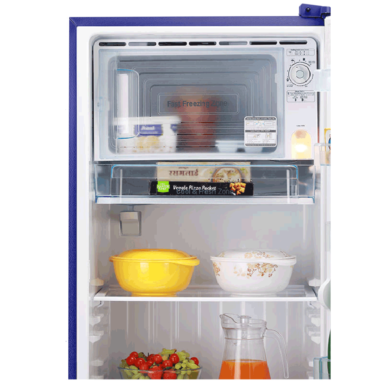LG 261 Litres 3 Star Direct Cool Single Door Refrigerator with Stabilizer Free Operation (GL-B281BBCX.DBCZEB, Blue Charm)_7
