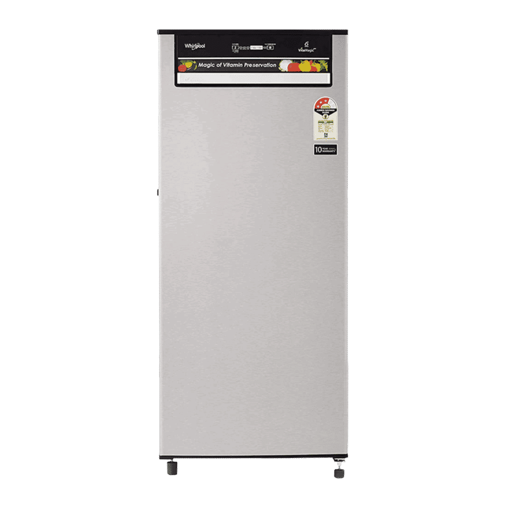 Whirlpool Vitamagic Pro 200 Litres 3 Star Direct Cool Single Door Refrigerator with 6th Sense Intellifrost Technology (215 INV VMPRO PRM, Alpha Steel)_1