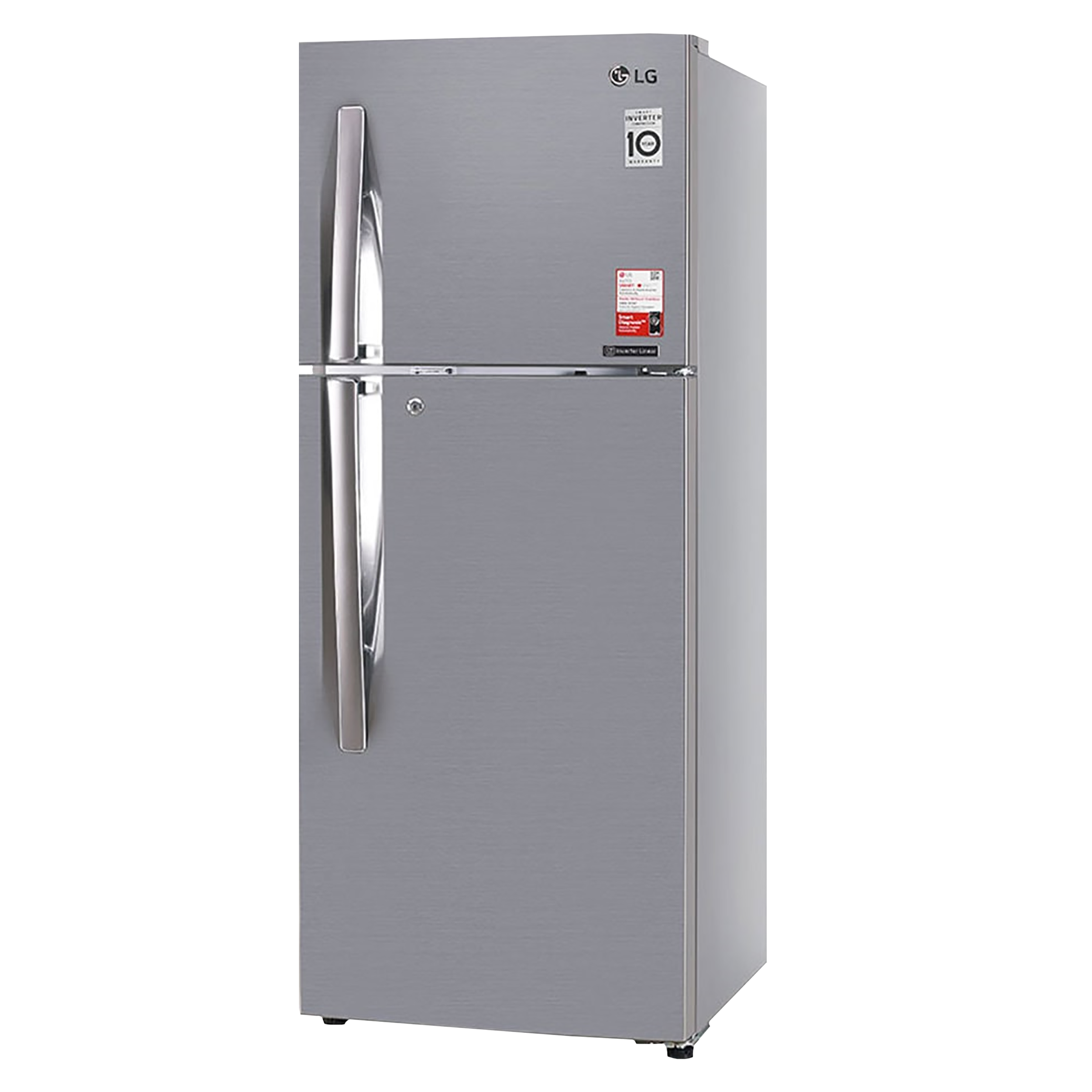 LG 240 Litres 2 Star Frost Free Double Door Convertible Refrigerator with Auto Smart Connect (GL-S292RPZY, Shiny Steel)_4