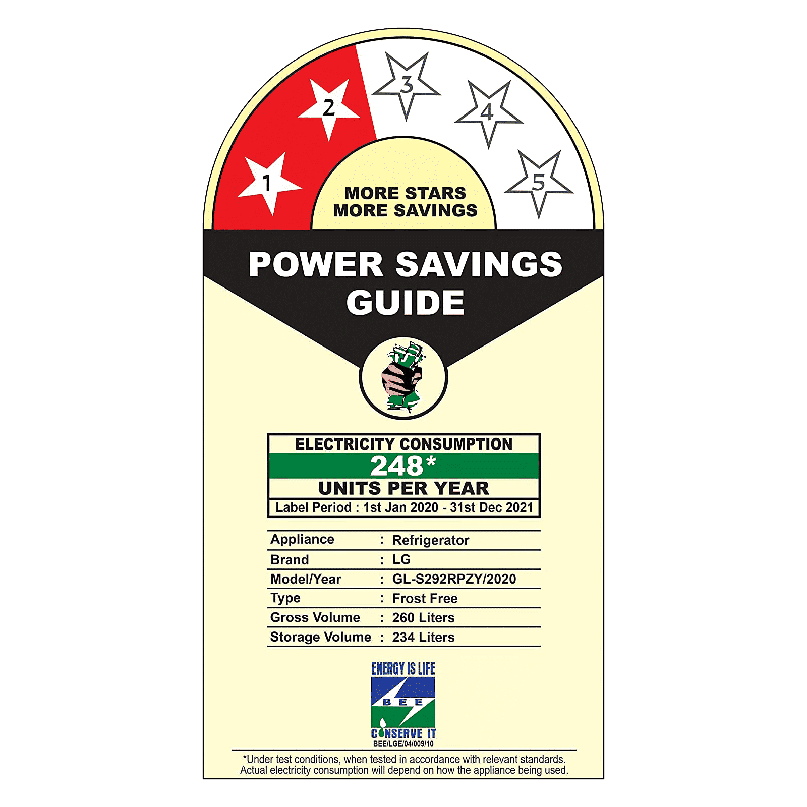 LG 240 Litres 2 Star Frost Free Double Door Convertible Refrigerator with Auto Smart Connect (GL-S292RPZY, Shiny Steel)_10