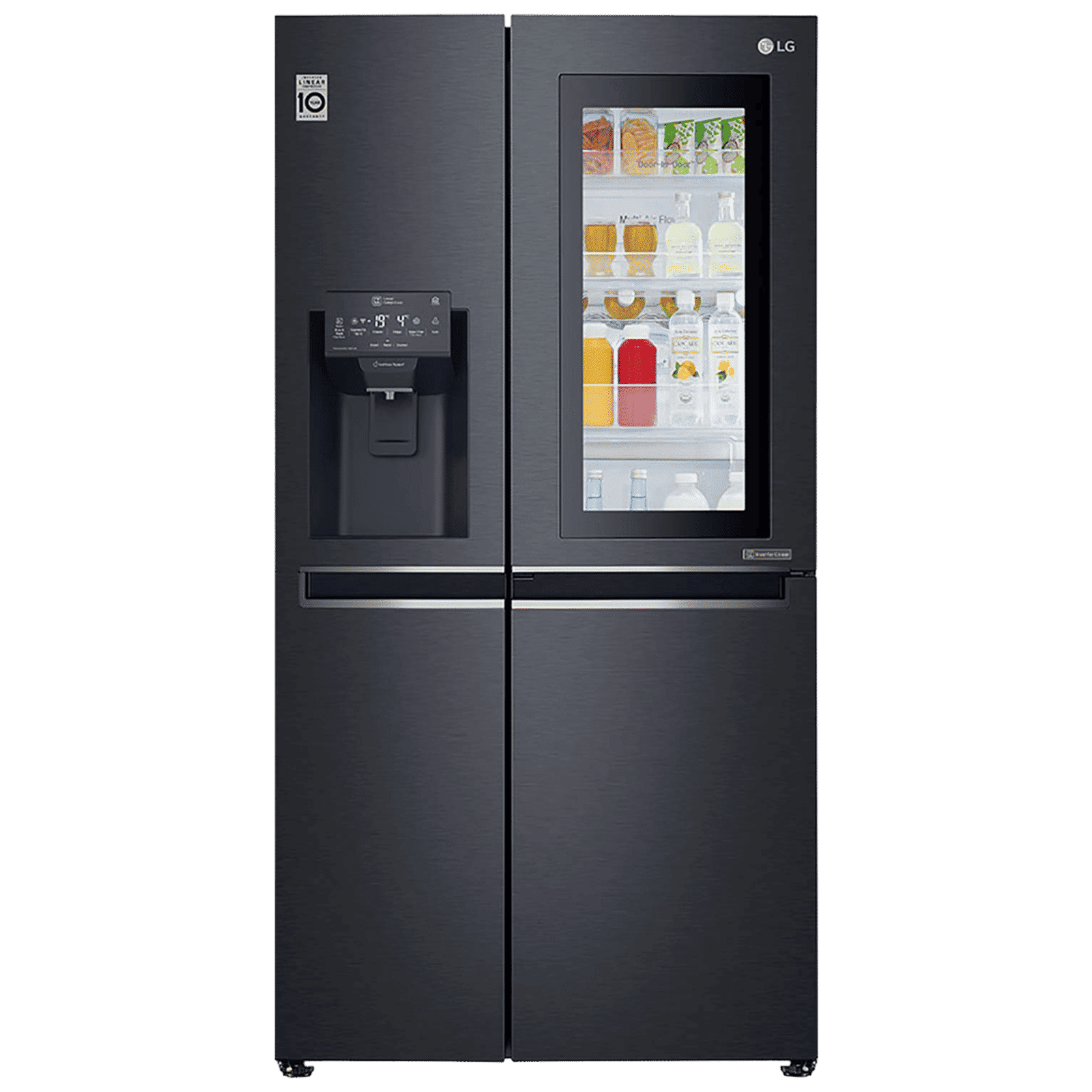 LG 635 Litres 5 Star Frost Free Side by Side Refrigerator with Smart Diagnosis (GC-X247CQAV, Matte Black)_1