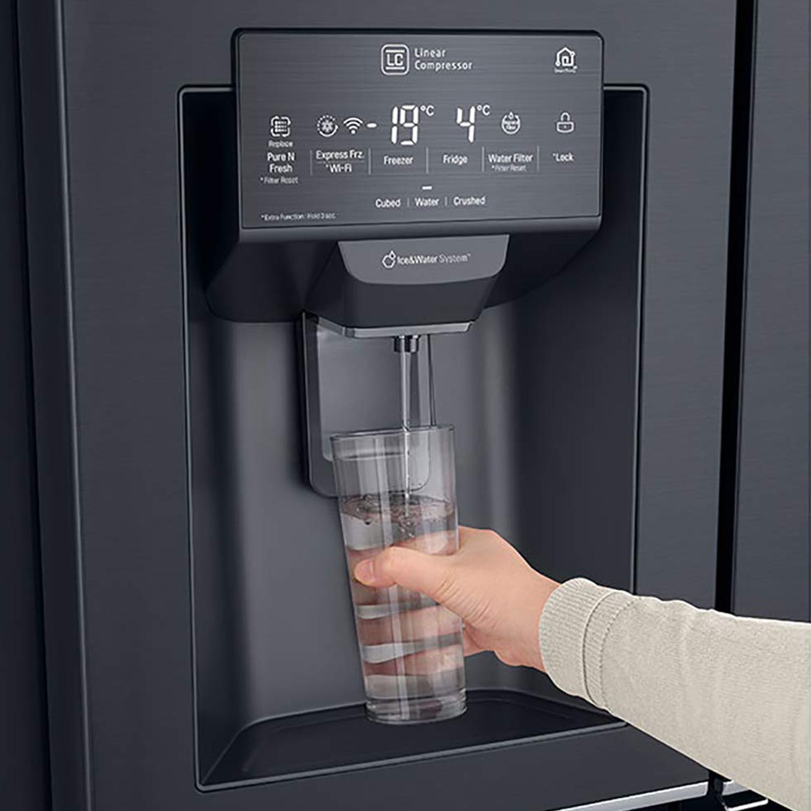 LG 635 Litres 5 Star Frost Free Side by Side Refrigerator with Smart Diagnosis (GC-X247CQAV, Matte Black)_5