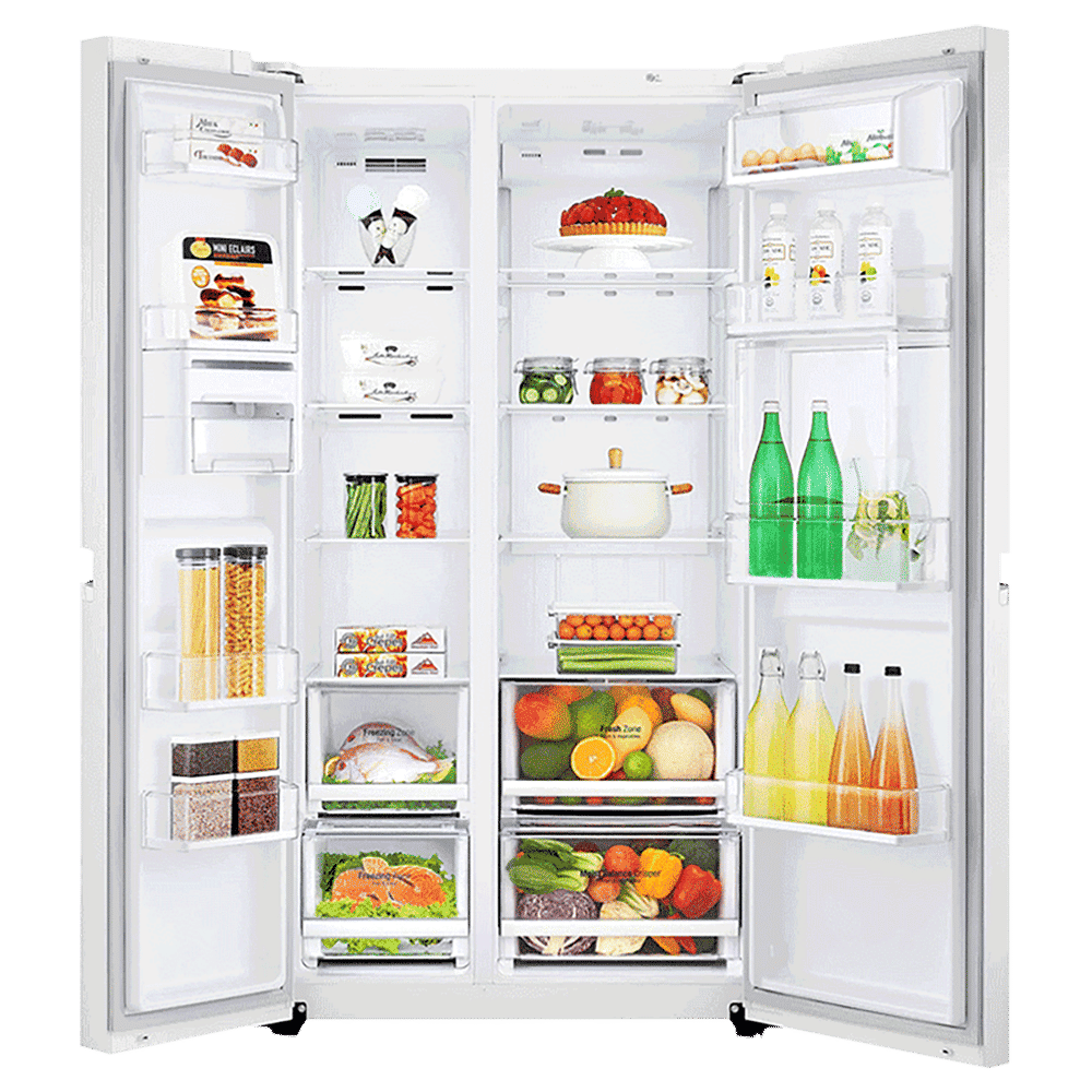 LG 675 Litres Frost Free Side by Side Door Smart Wifi Enabled Refrigerator with Hygiene Fresh Plus (GC-C247UGLW.BLWQEB, Linen White)_5