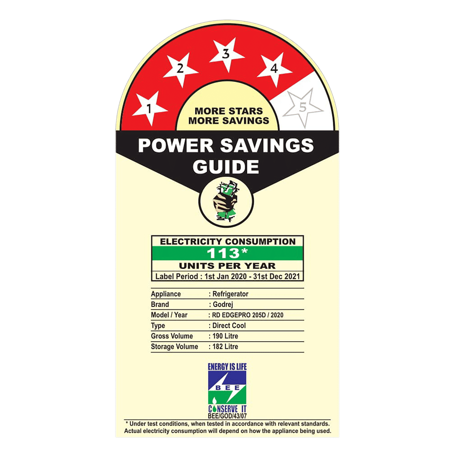 Godrej Edge Pro 190 Litres 4 Star Direct Cool Single Door Refrigerator with Uniform Cooling Technology (RD EDGE PRO 205D 43, Aqua Wine)_8