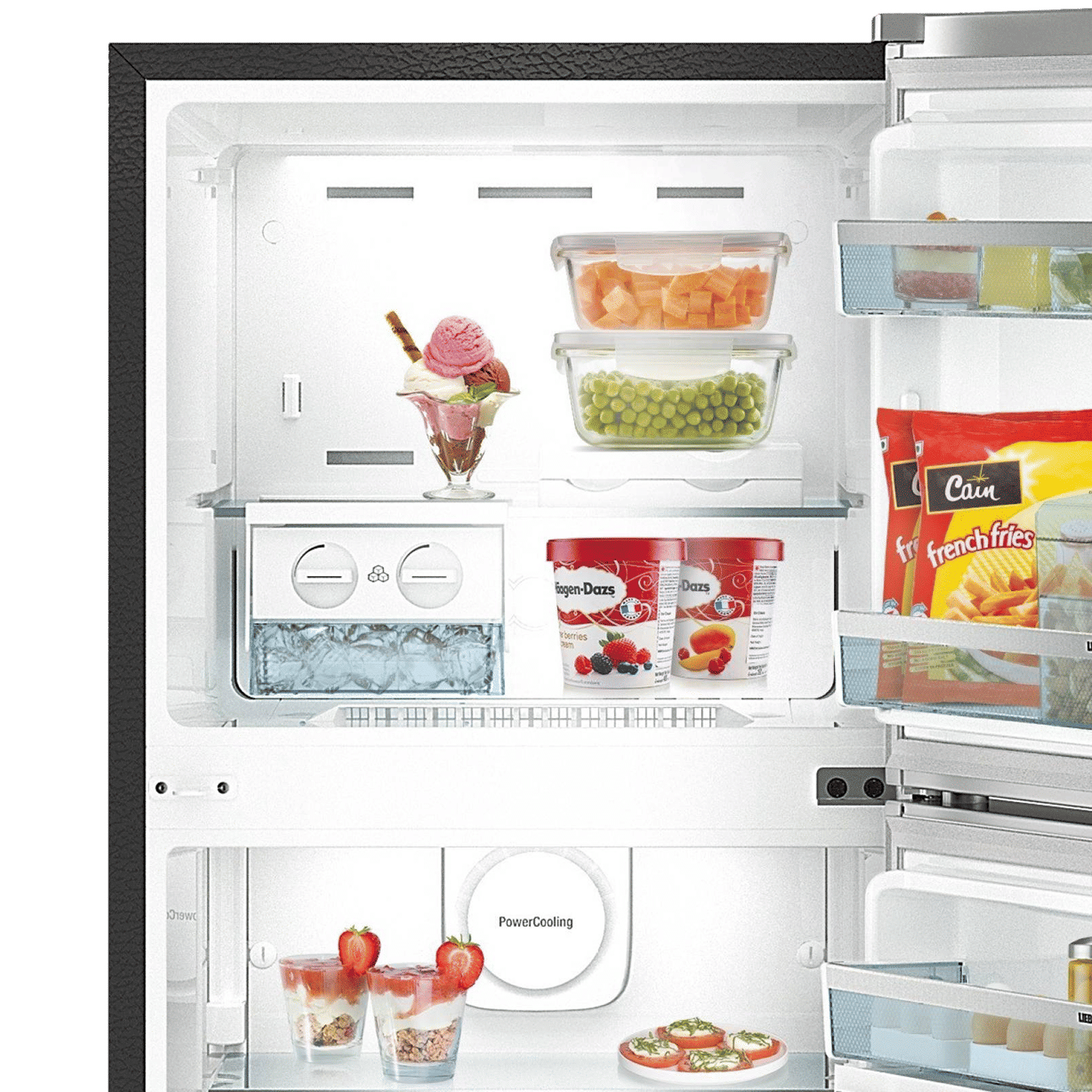 LIEBHERR 350 Litres 2 Star Frost Free Double Door Refrigerator with DuoCooling Technology (TDCS 3540 Comfort, Cobalt Steel)_9