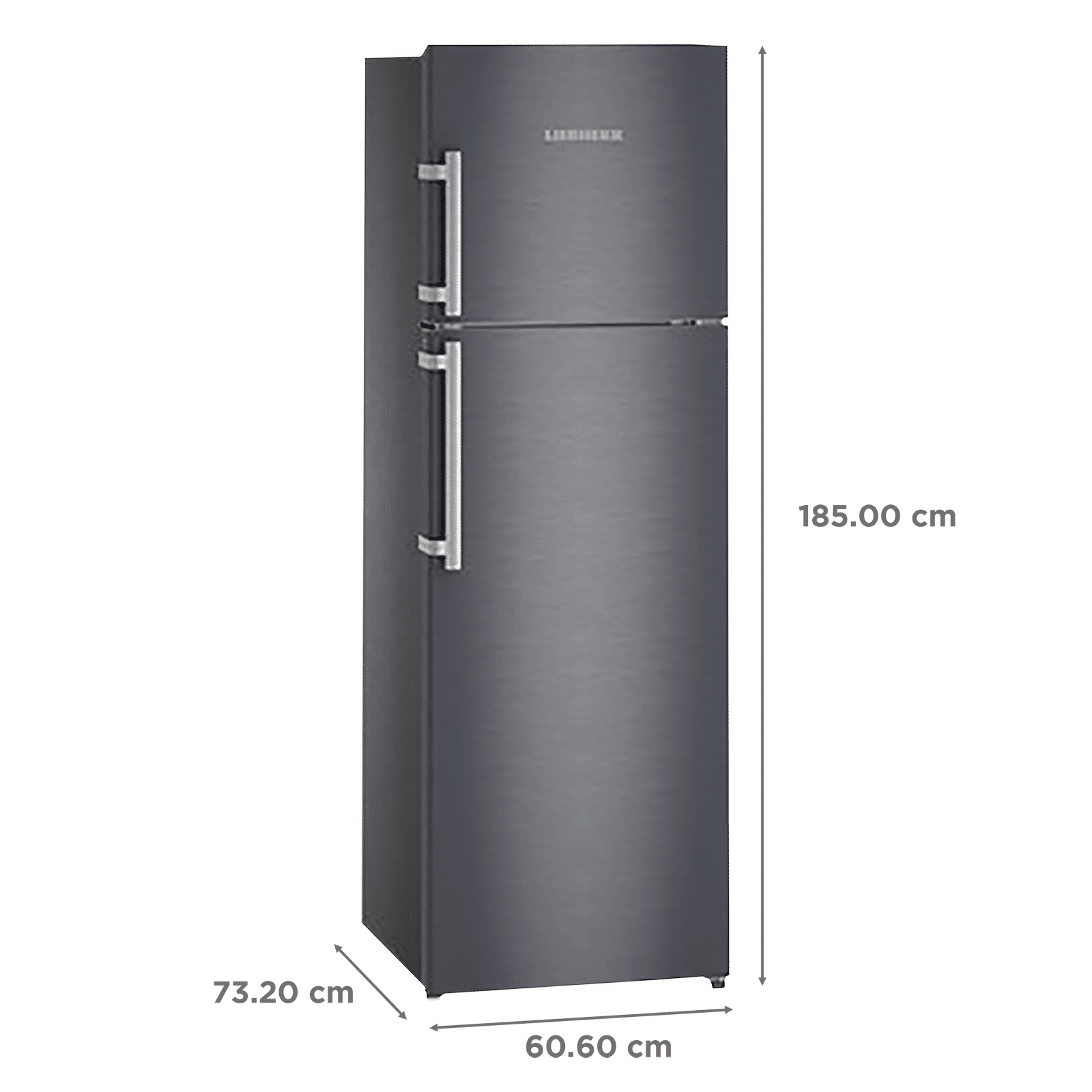 LIEBHERR 350 Litres 2 Star Frost Free Double Door Refrigerator with DuoCooling Technology (TDCS 3540 Comfort, Cobalt Steel)_3