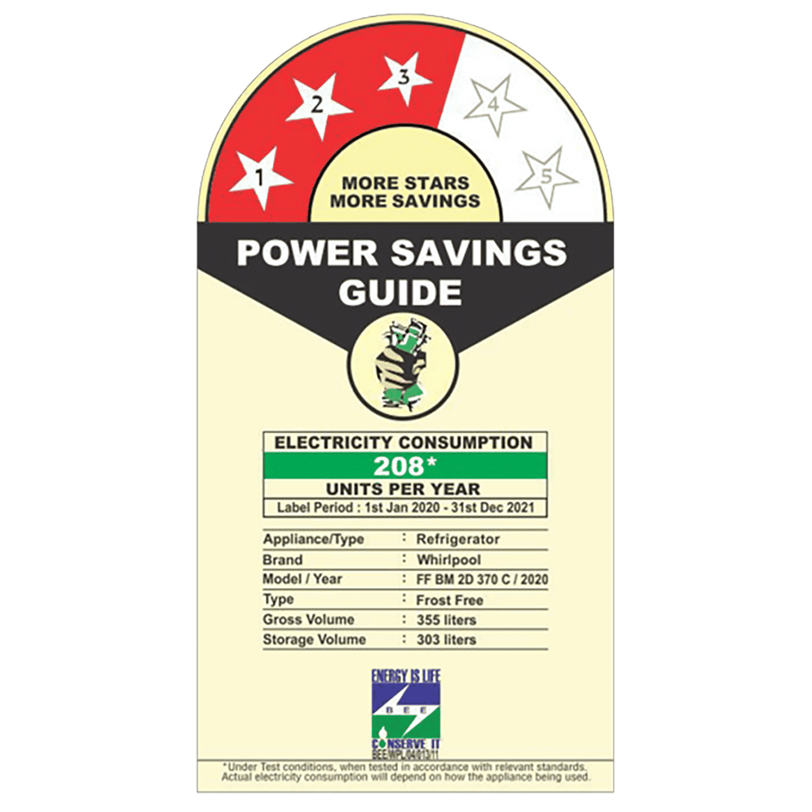 Whirlpool Intellifresh Pro 355 Litres 3 Star Frost Free Double Door Bottom Mount Convertible Refrigerator with Advanced AI Technology (IFPRO BM INV 370 ELT+, Steel Onyx)_7