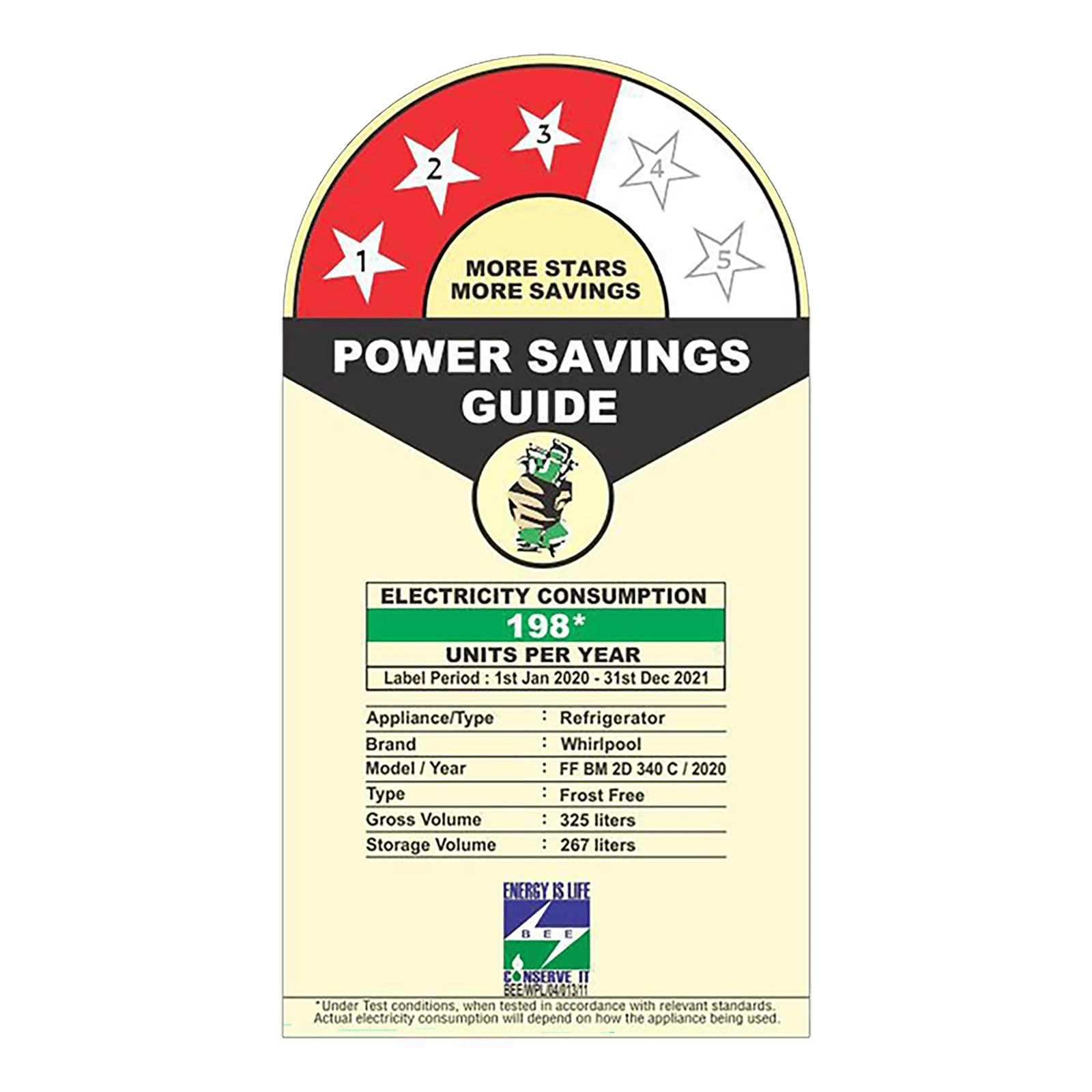 Whirlpool Intellifresh Pro 325 Litres 3 Star Frost Free Double Door Bottom Mount Refrigerator with AI Technology (IFPRO BM INV 340 ELT, Omega Steel)_8